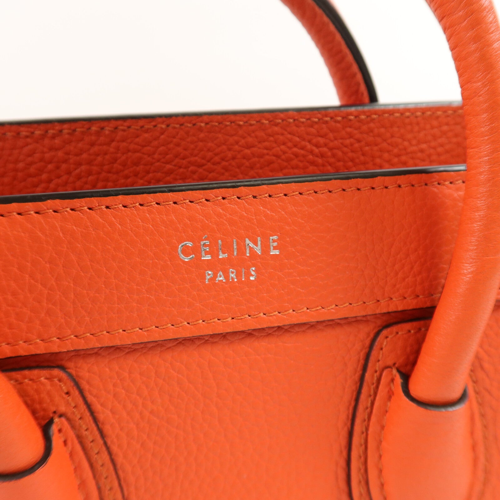 CELINE 牛皮皮革Nano Luggage手挽肩背兩用袋
