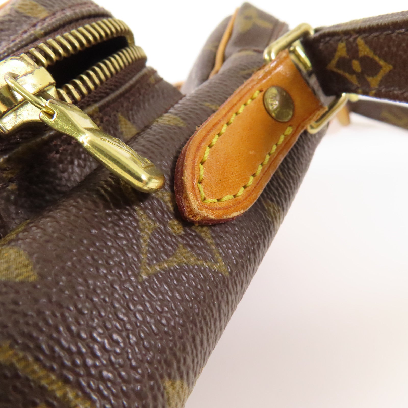 LOUIS VUITTON Monogram Amazon金扣肩背袋棕色