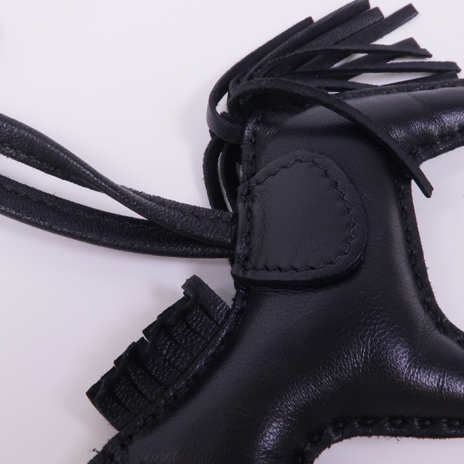 HERMES Milo皮革Rodeo PM掛飾Noir