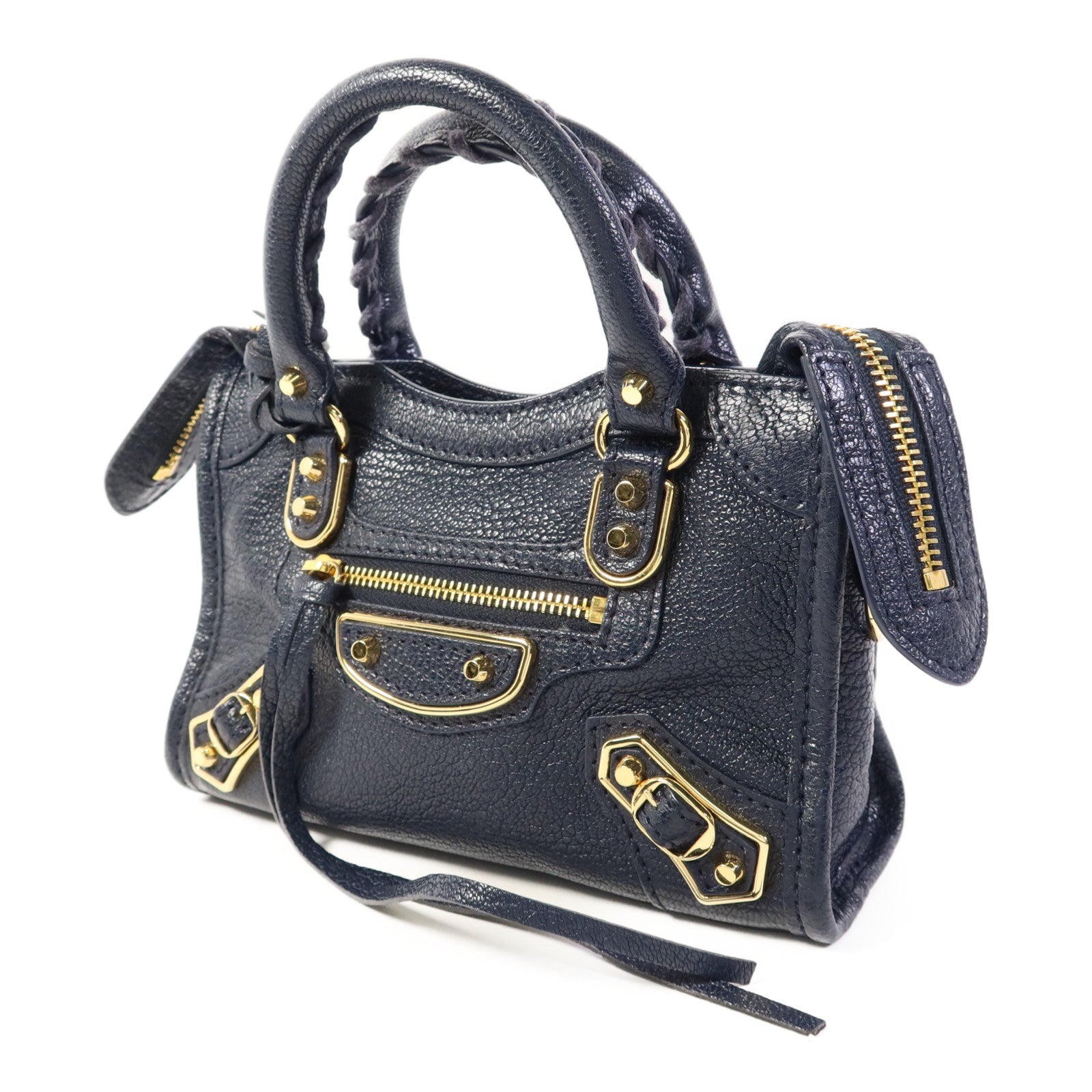 BALENCIAGA 牛皮皮革Nano City金扣手挽肩背兩用袋