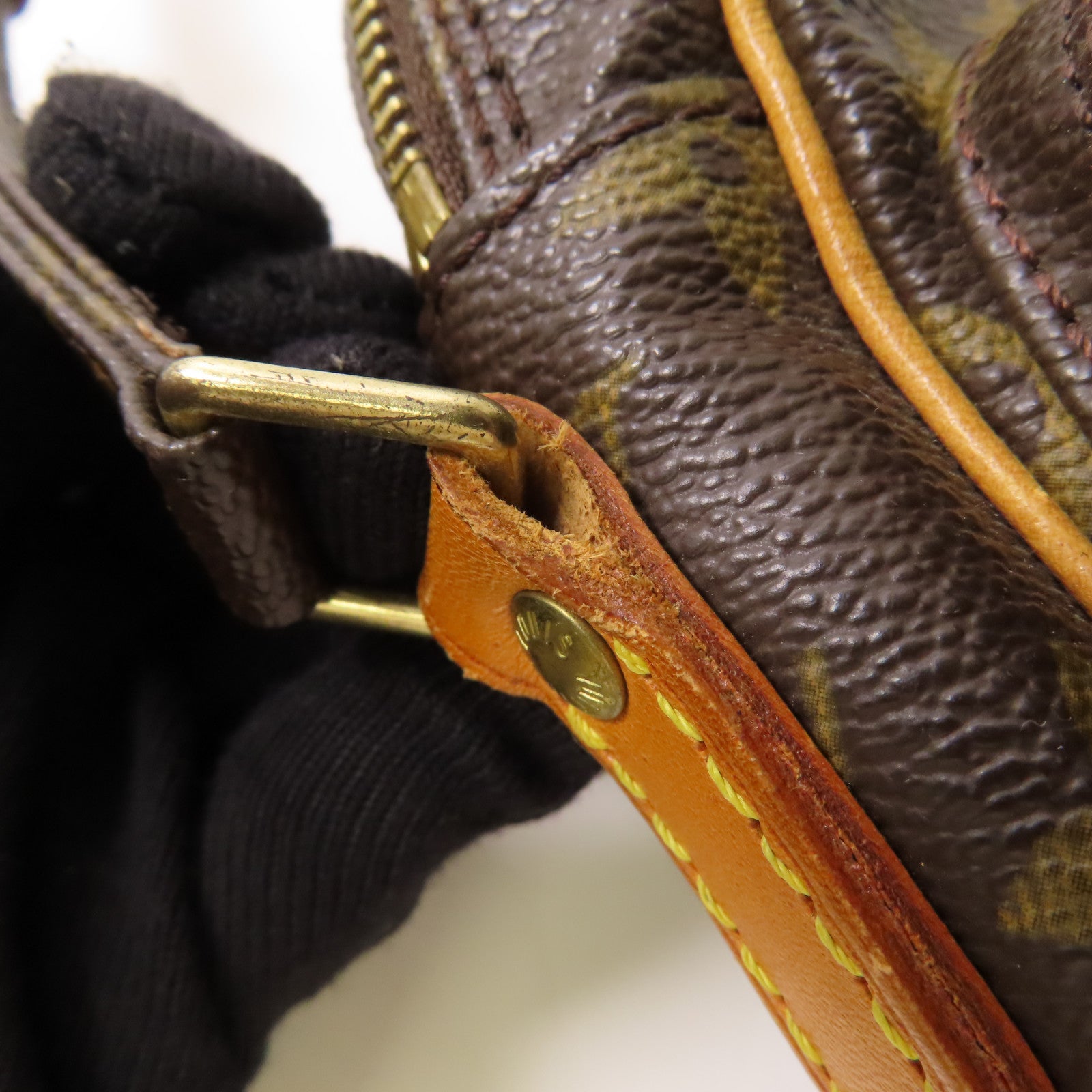 LOUIS VUITTON Monogram Amazon金扣肩背袋棕色