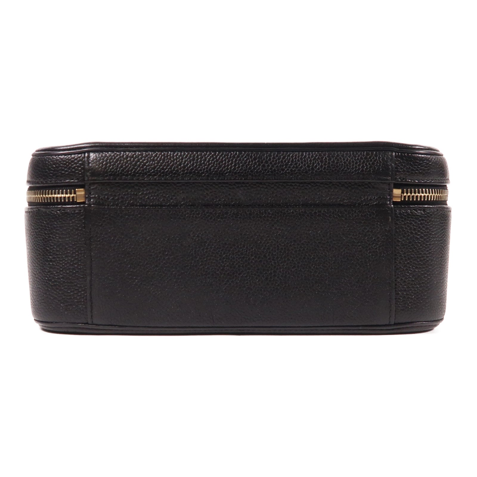 CHANEL CC GHW Filigree Vanity Case 2 Way Bag A93344 Calfskin Leather