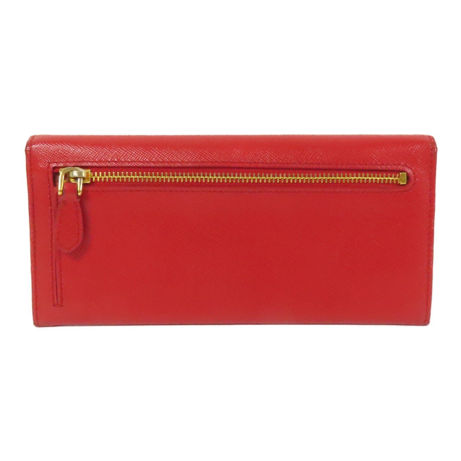 PRADA Saffiano皮革Long Wallet金扣長錢包
