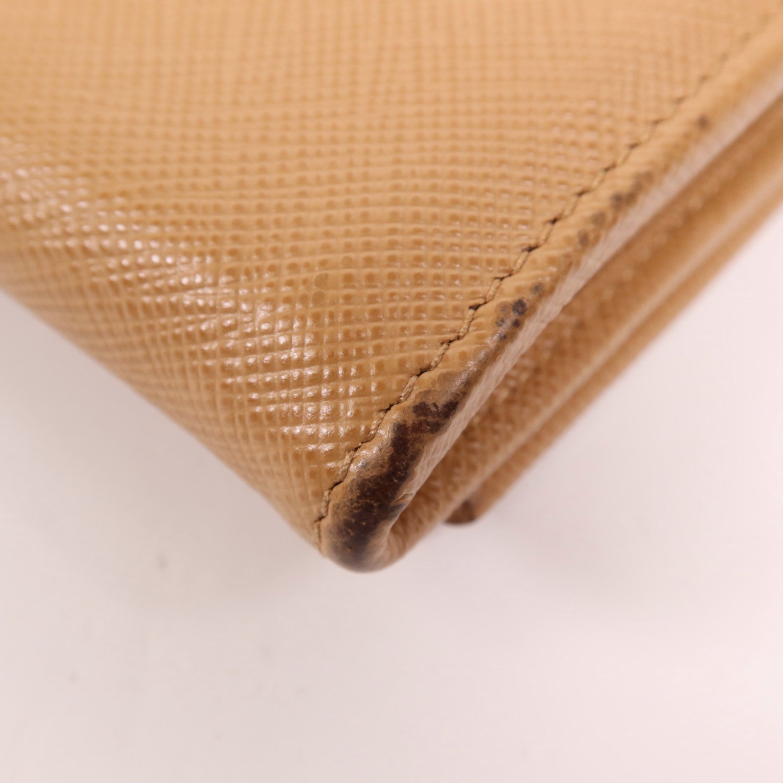 PRADA 牛皮皮革Long Wallet金扣長錢包