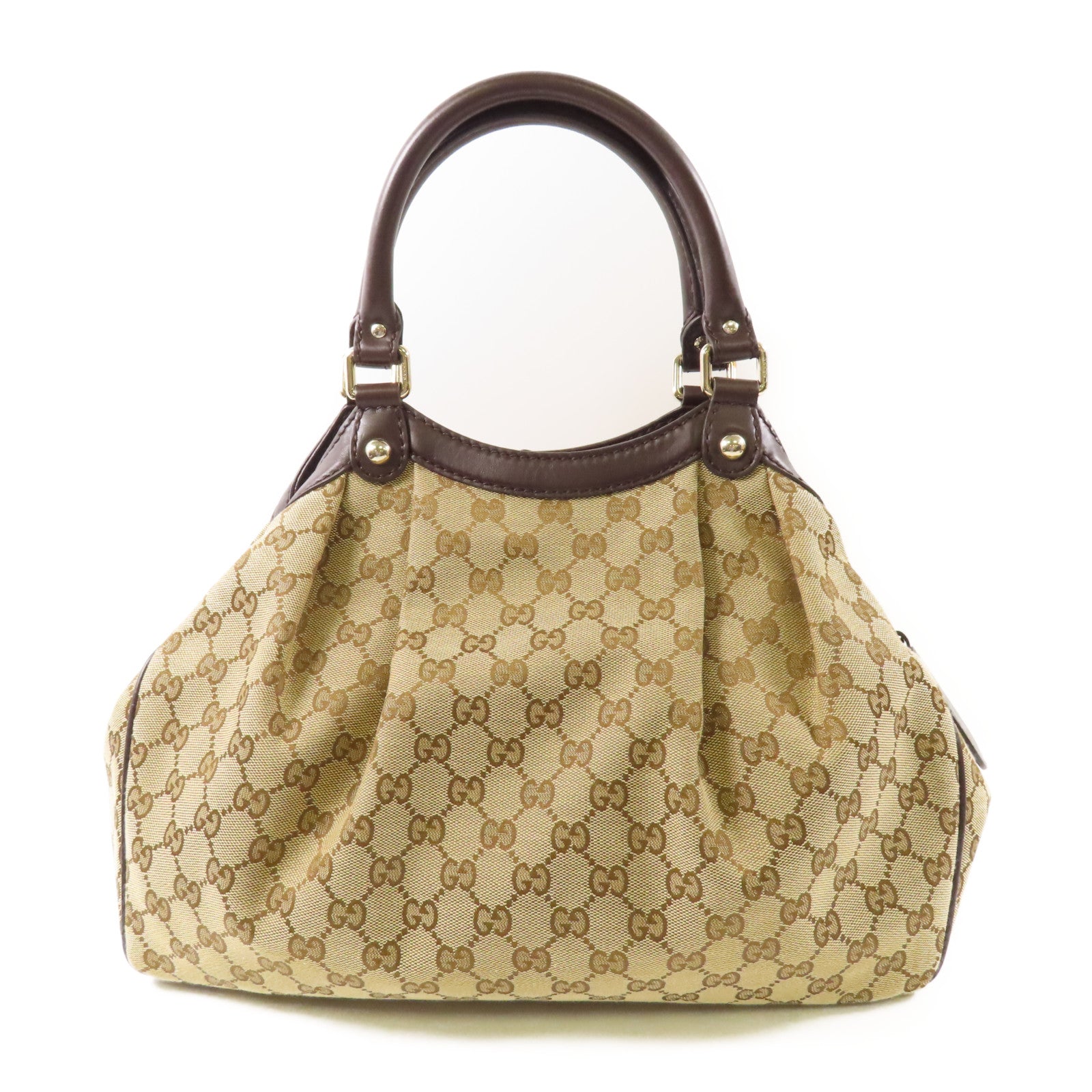 GUCCI 帆布Handbag金扣手挽袋