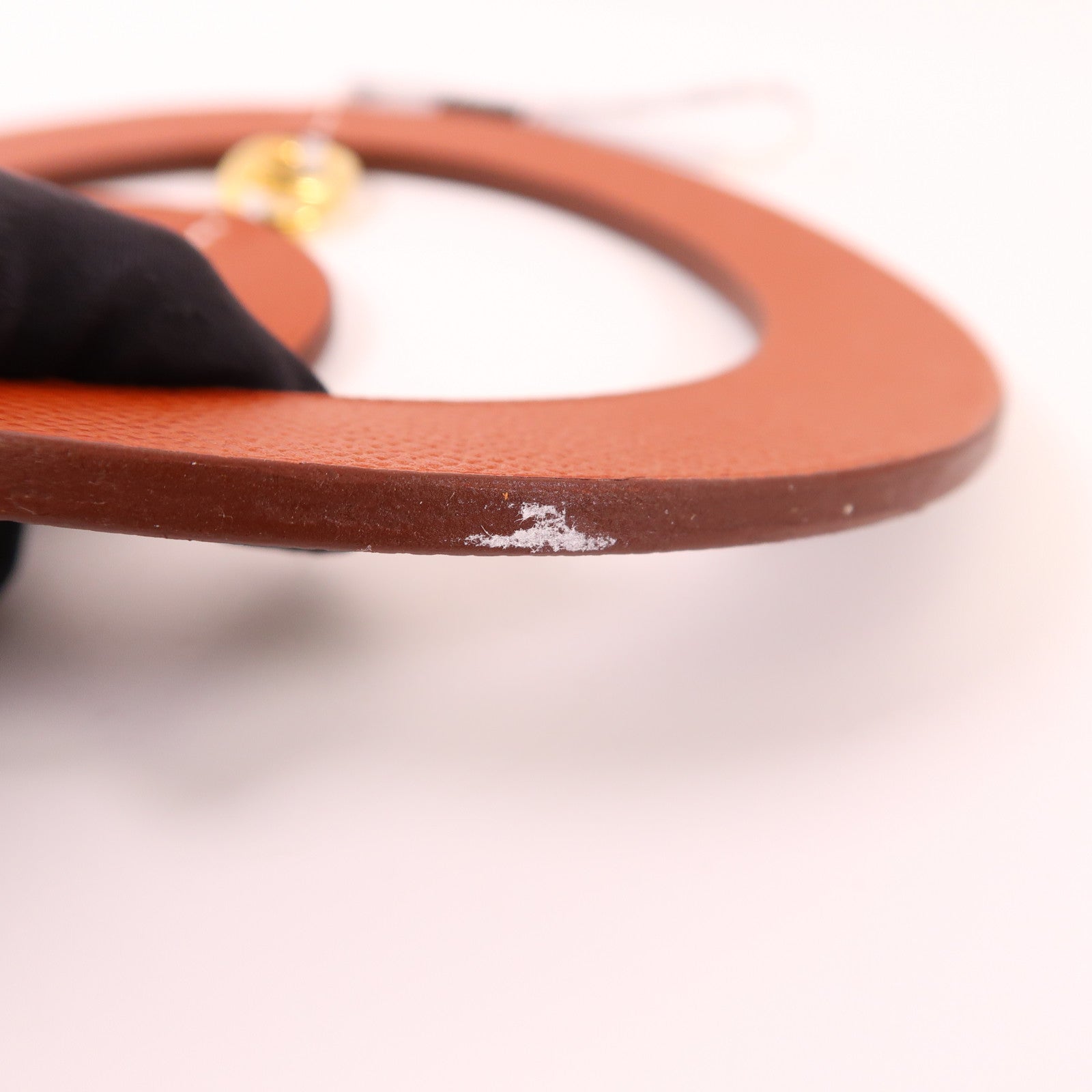 HERMES 牛皮皮革Home Decor金扣掛飾