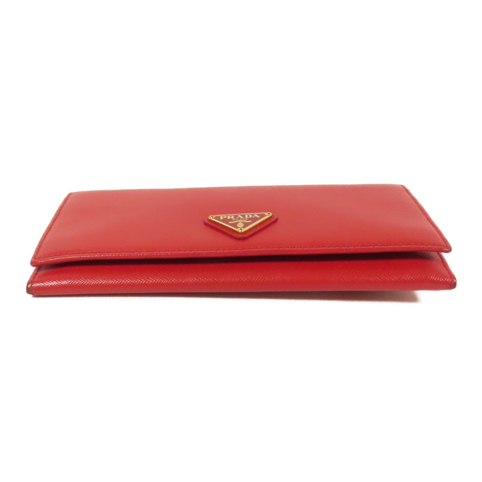 PRADA 【激減優惠】Saffiano皮革Long Wallet金扣長錢包