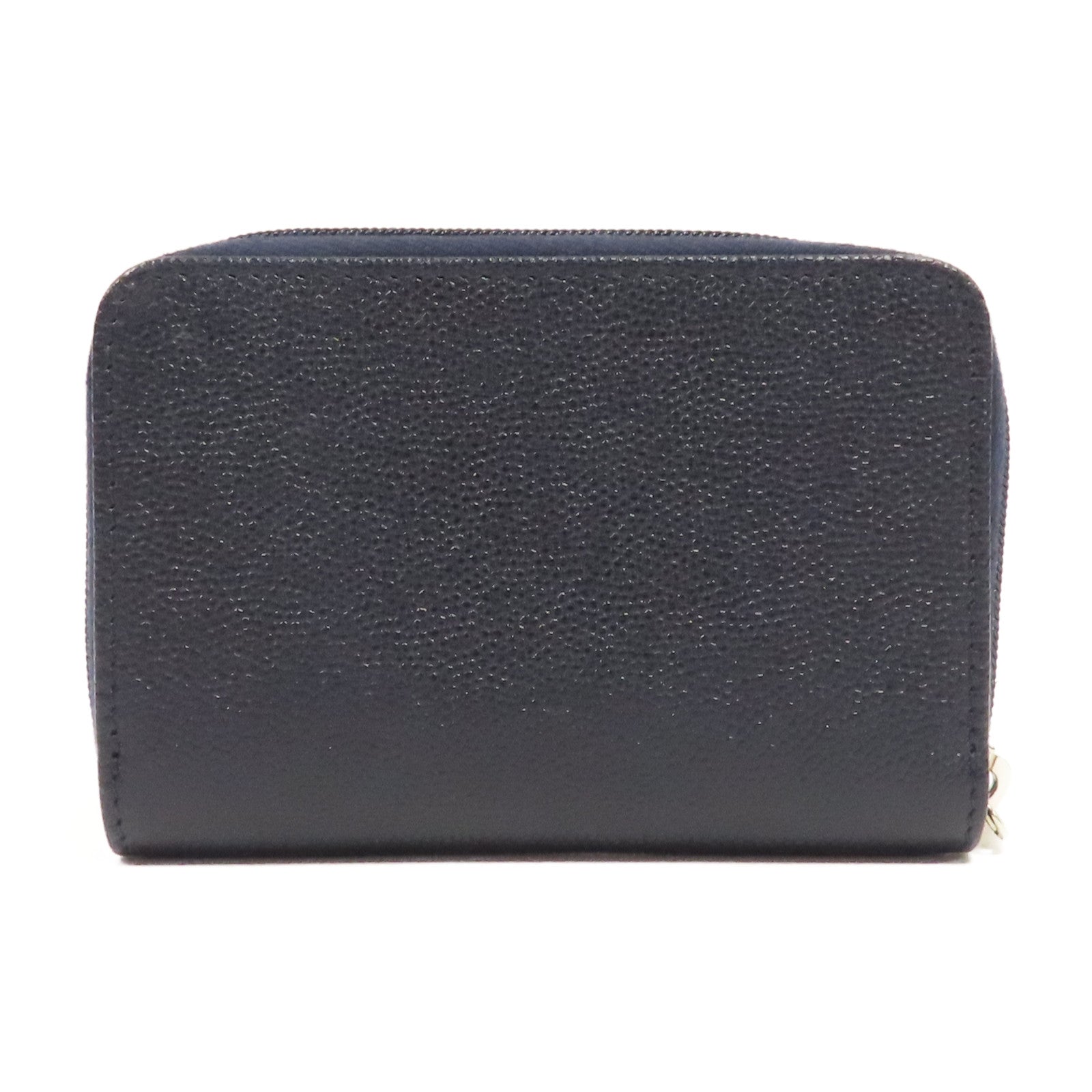 CHANEL 牛皮皮革Coin Case金扣零錢包藍色