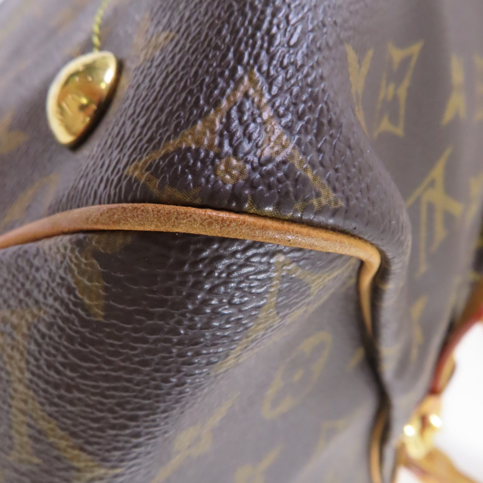 LOUIS VUITTON 【激減優惠】Monogram Tivoli GM Hand Bag金扣手挽袋啡色