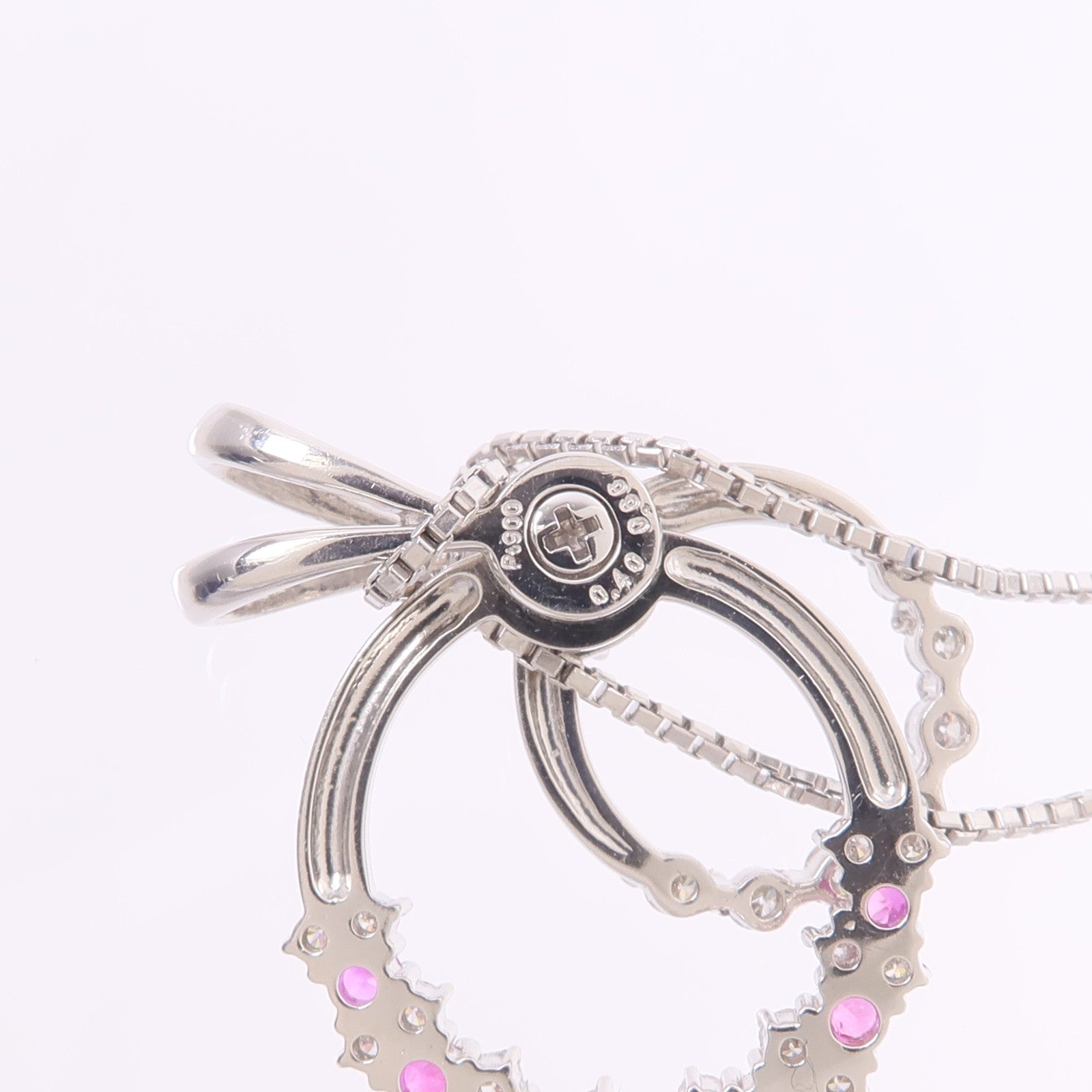 JEWELRY PT900/PT850鉑金Ruby Diamond Necklace紅寶石/鑽石項鍊