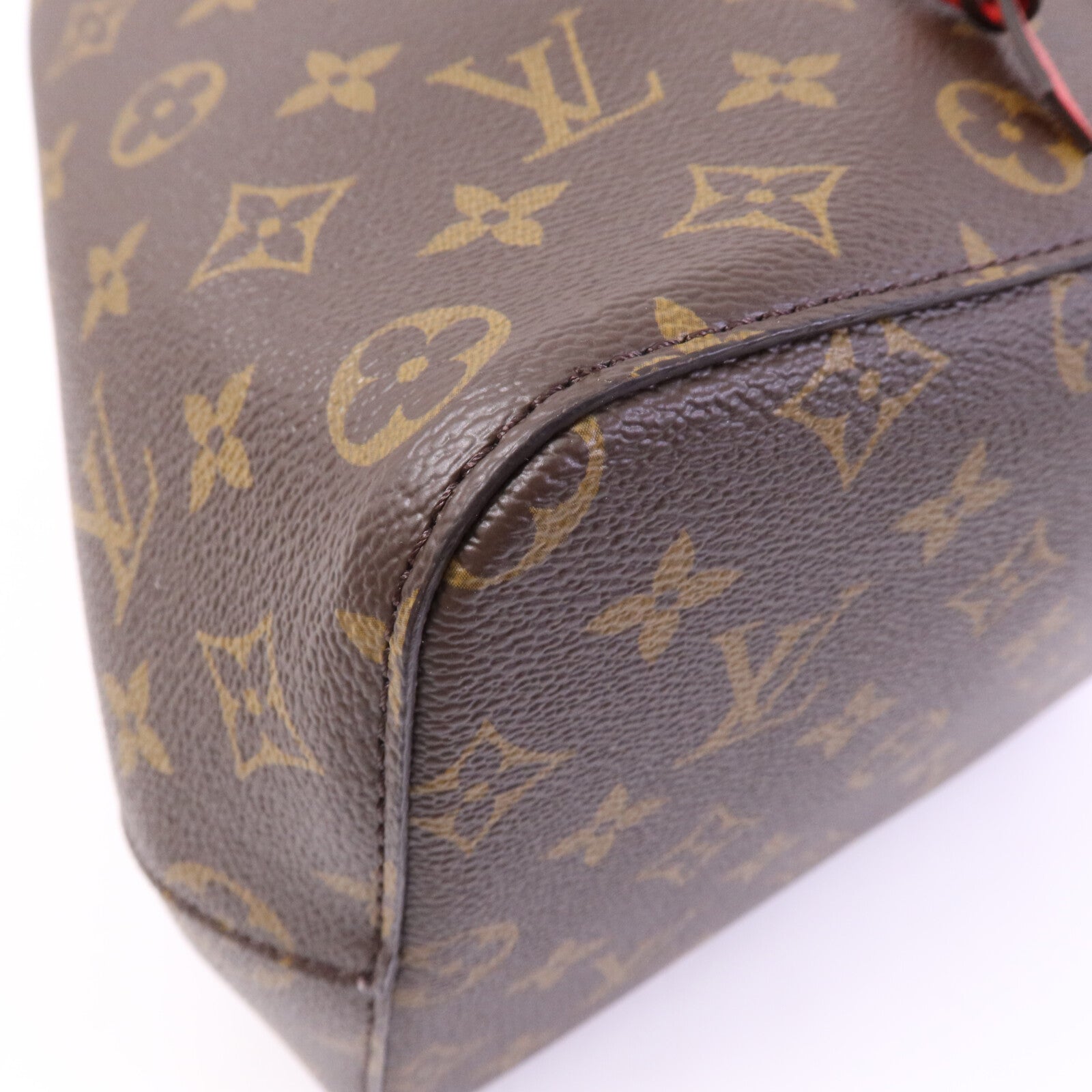 LOUIS VUITTON Monogram Neo Noe Bucket Bag金扣肩背袋Coquelicot