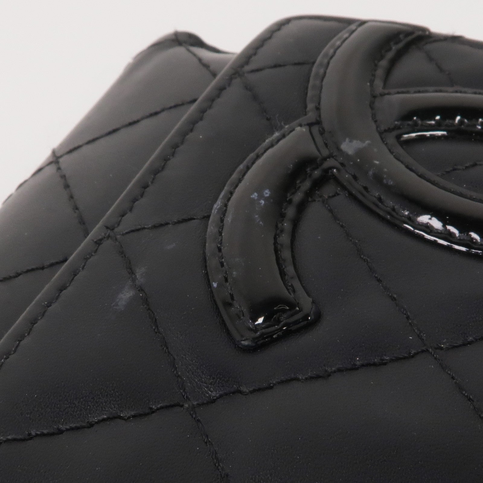 CHANEL 牛皮皮革Cambon Wallet銀扣錢包