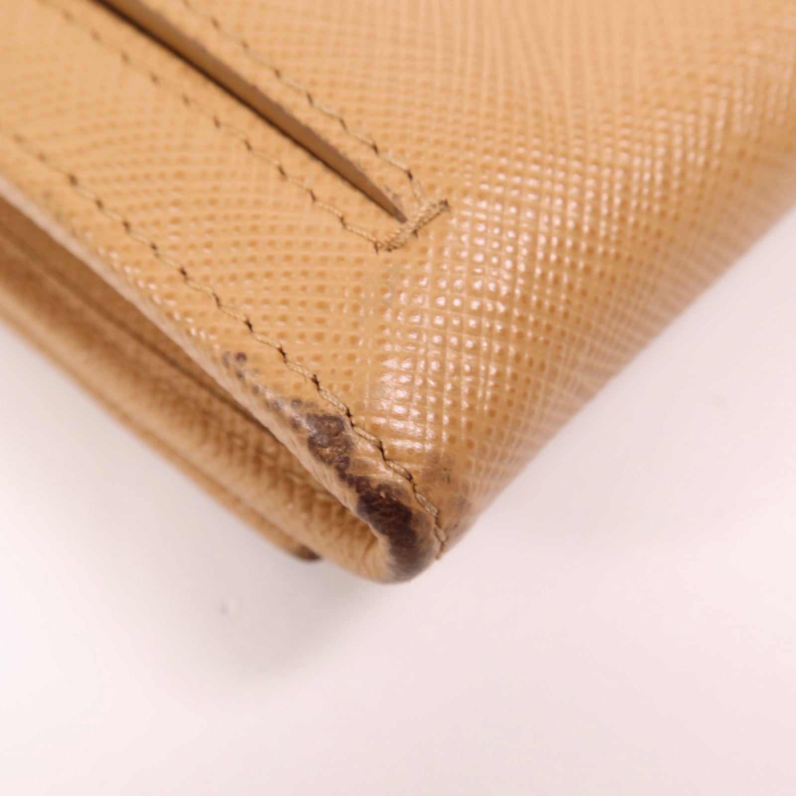 PRADA 牛皮皮革Long Wallet金扣長錢包