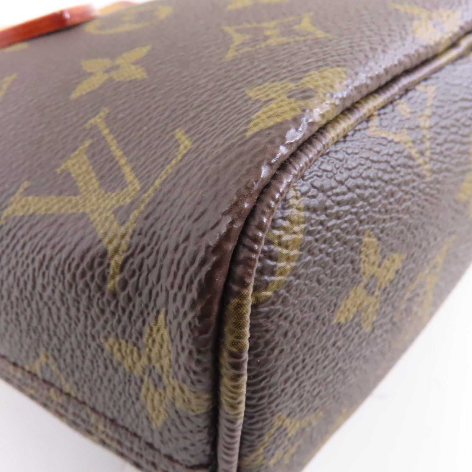 LOUIS VUITTON Monogram Neverfull BB金扣手挽肩背兩用袋棕色