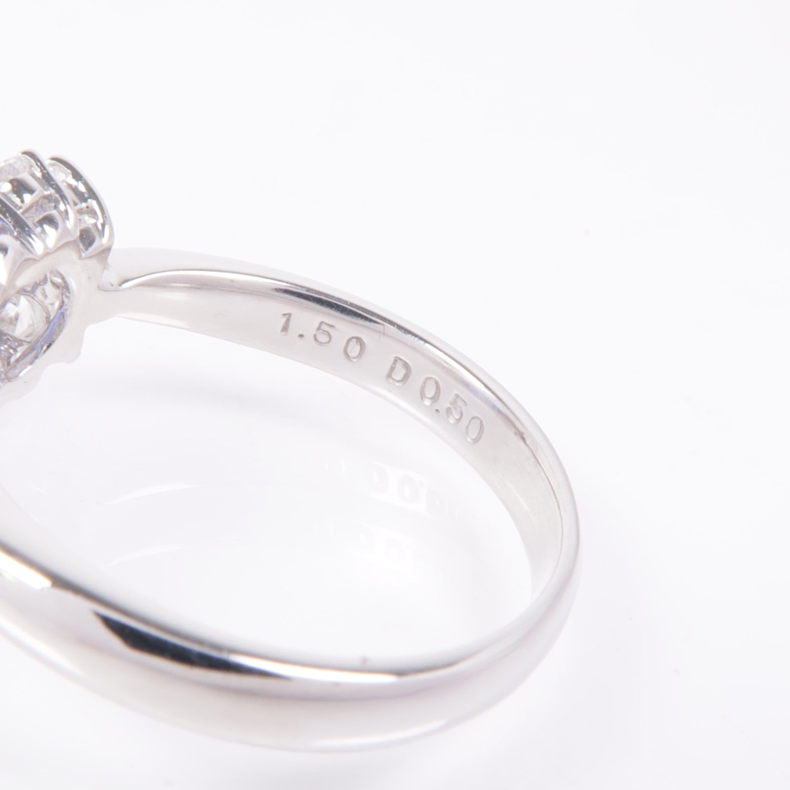 JEWELRY 【激減優惠】PT900鉑金Tanzanite/Diamond Ring坦桑石/鑽石戒指US#6.75