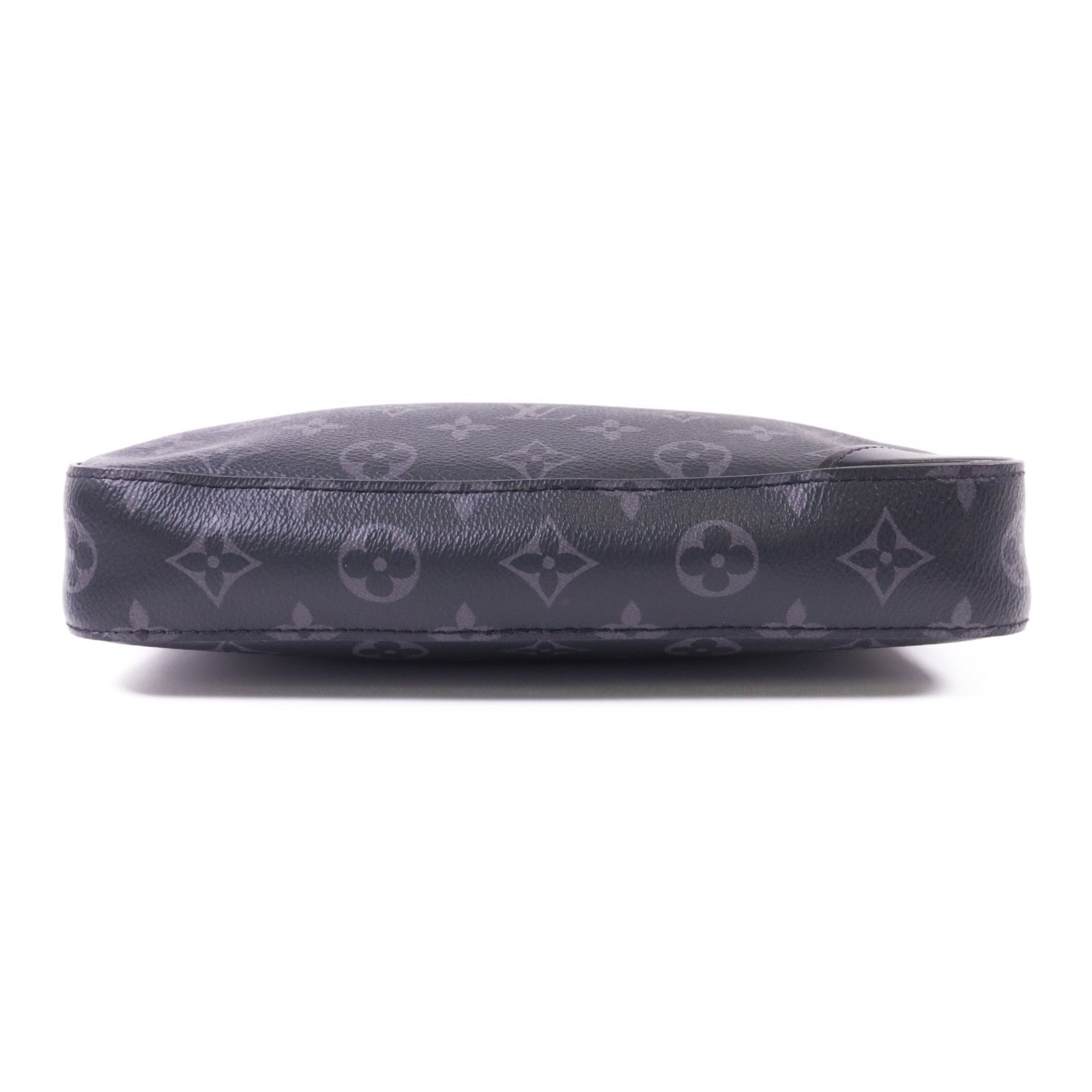 LOUIS VUITTON Monogram Eclipse Reverse Trio Messenger銀扣肩背袋灰色