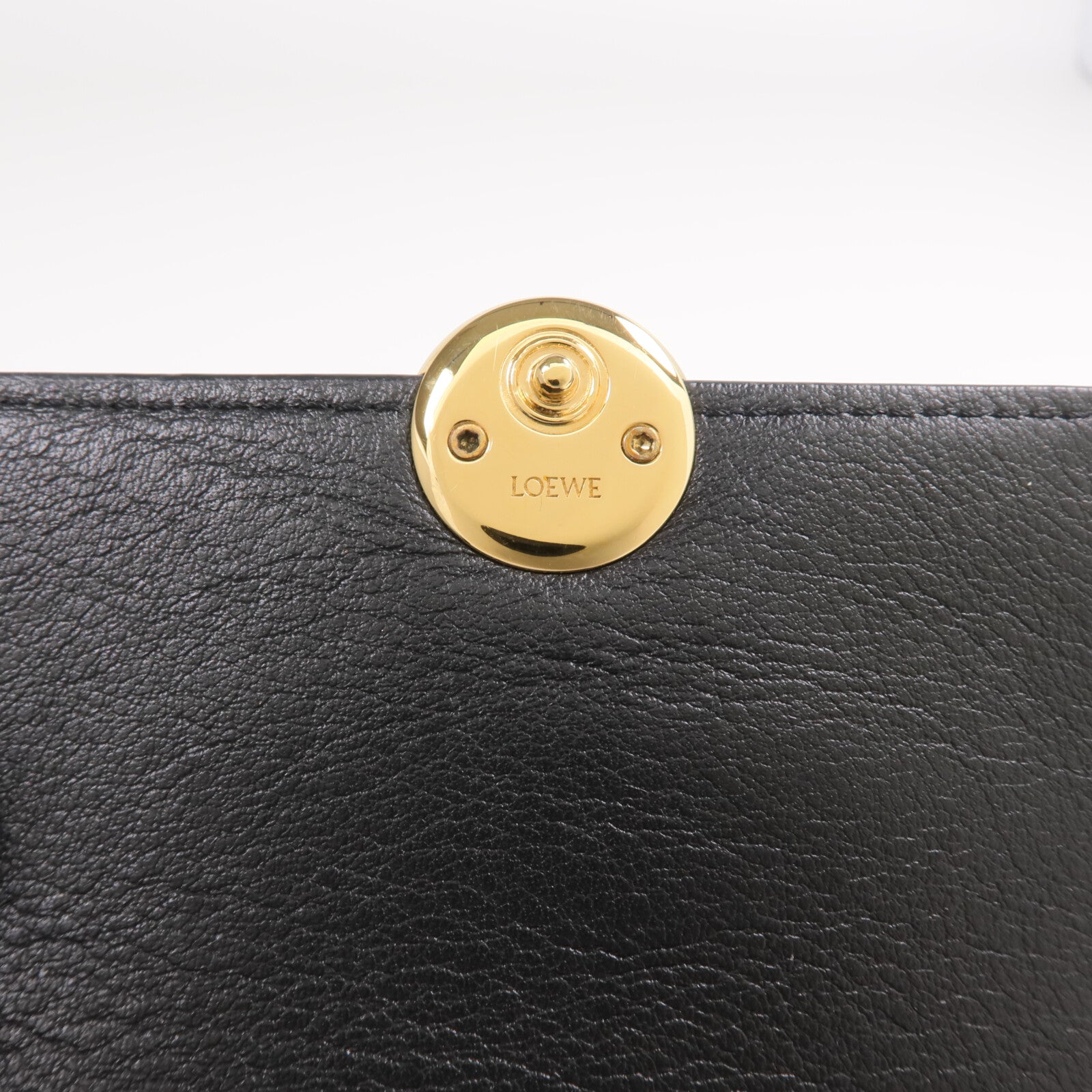 LOEWE 牛皮皮革Pebble Small Vertical Wallet金扣錢包