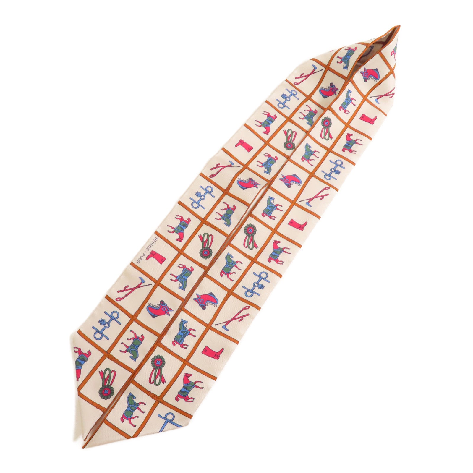 HERMES Twilly Scarf Scarves Silk Multicolor