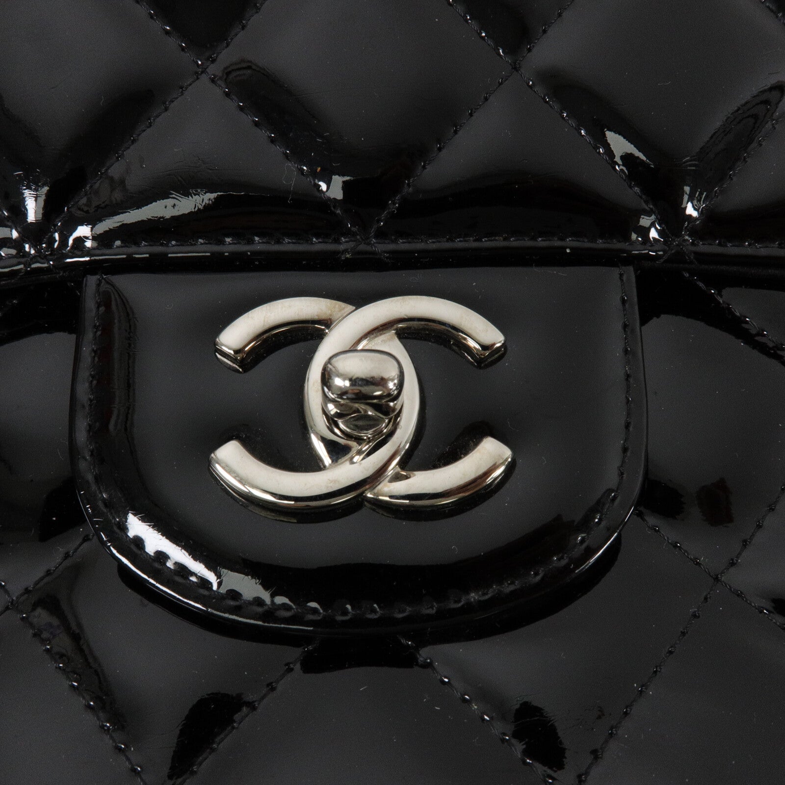 CHANEL 漆皮皮革Chain Shoulder鏈帶肩背袋