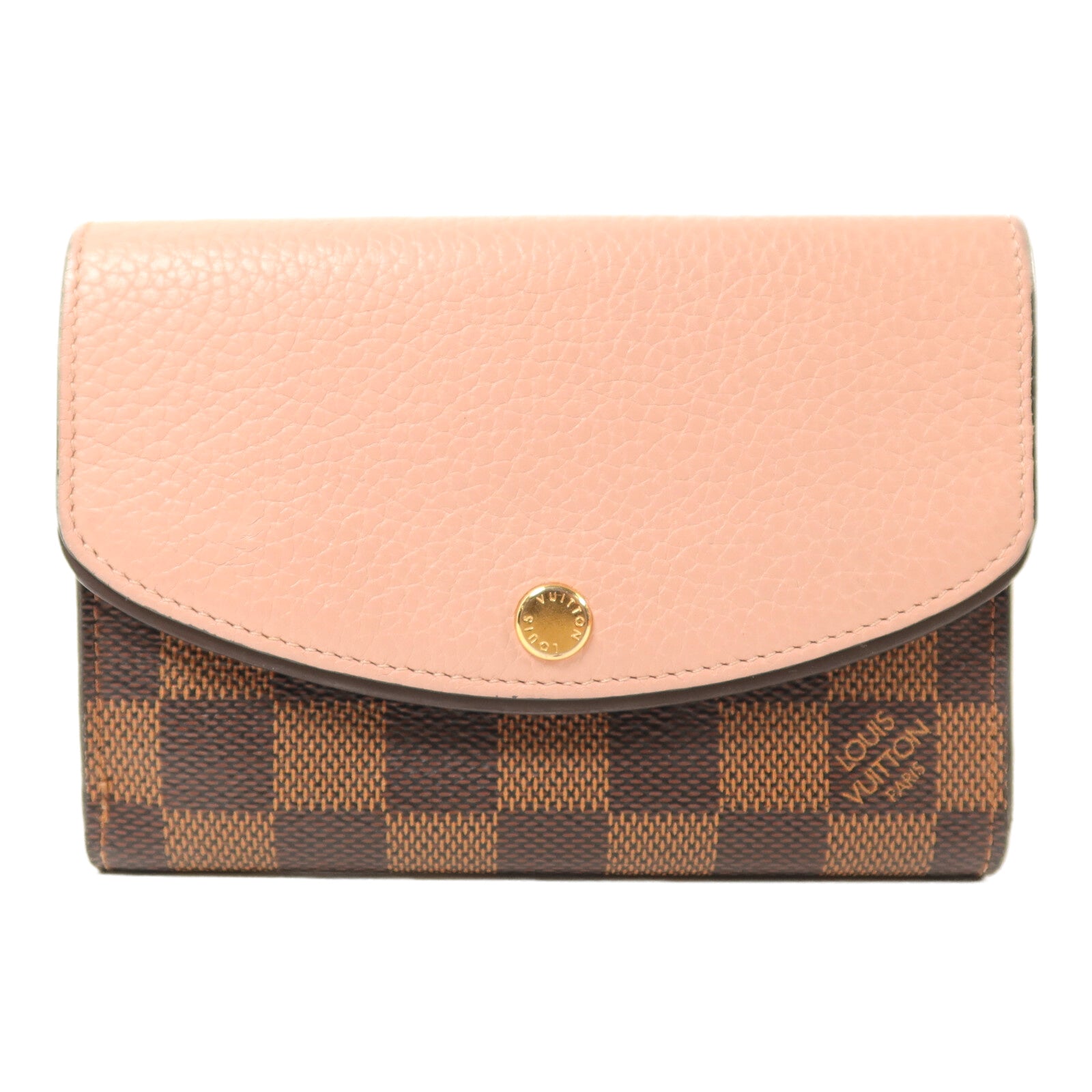 LOUIS VUITTON Damier Portefeuille Normandy Wallet金扣錢包