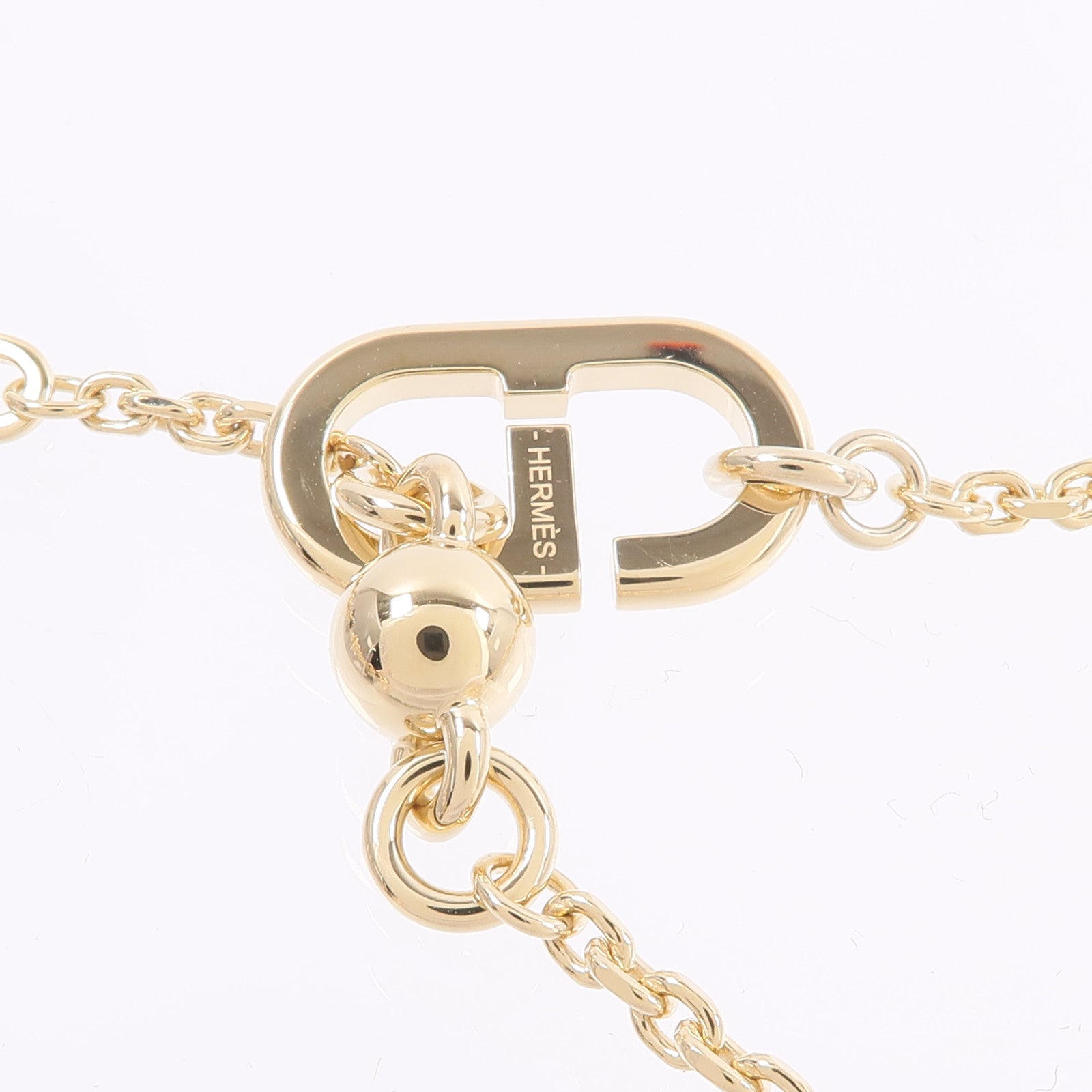 HERMES 牛角/金屬Sur Mer Necklace Small項鍊