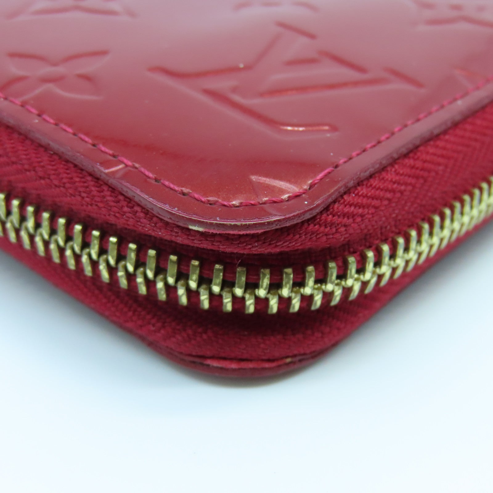 LOUIS VUITTON 【激減優惠】Monogram Vernis Zipper Long Wallet金扣長錢包紅色