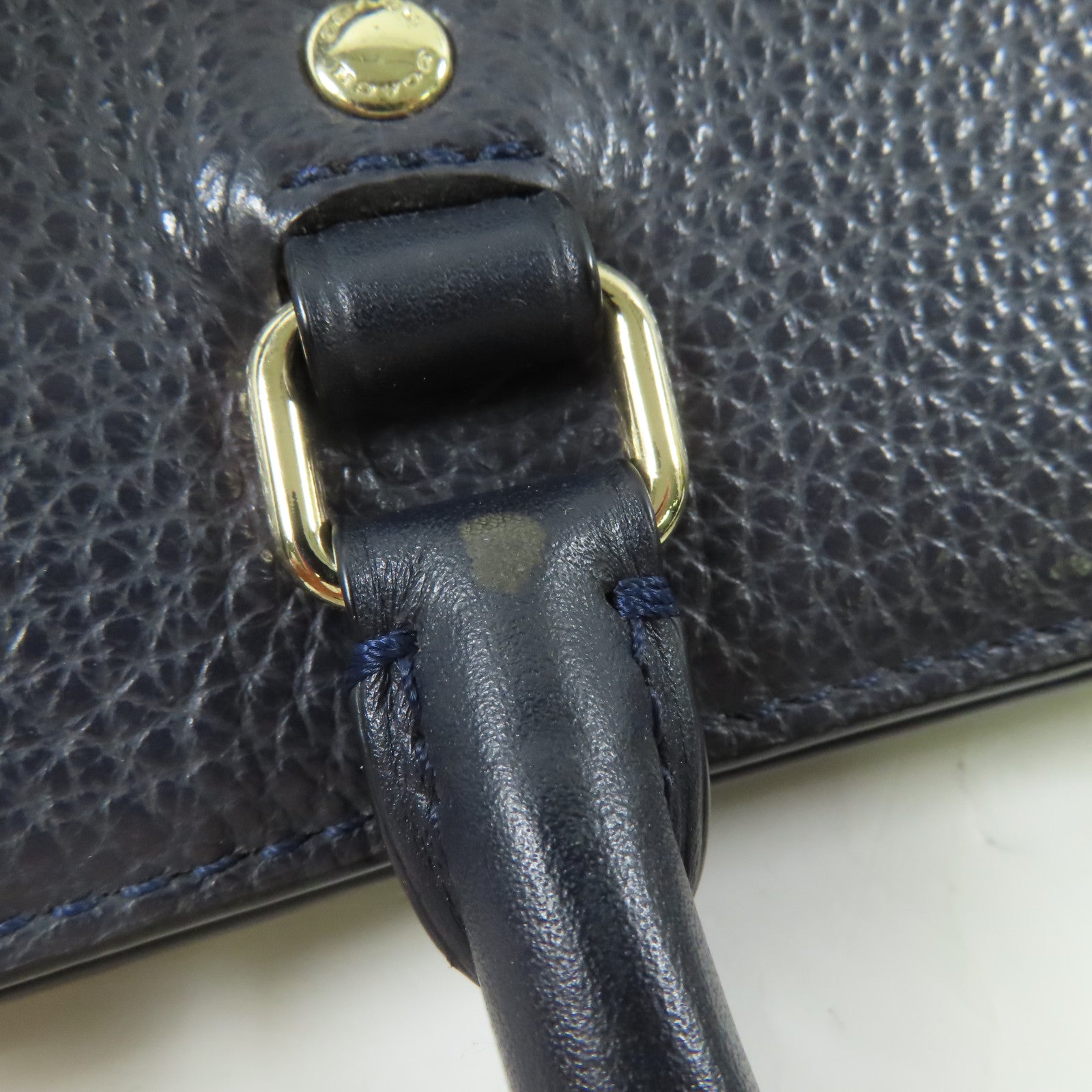 COACH 牛皮皮革2 Way Bag銀扣手挽肩背兩用袋