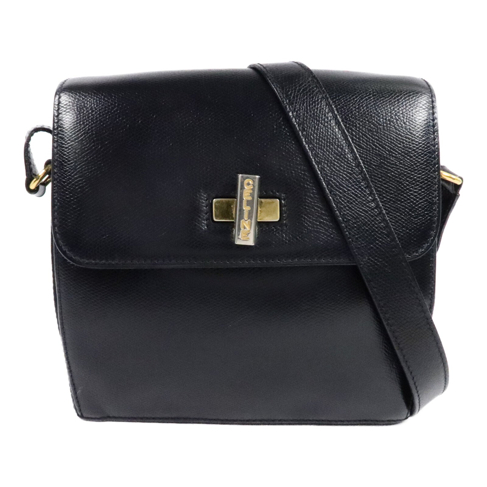 CELINE 牛皮皮革Vintage Shoulder Bag肩背袋