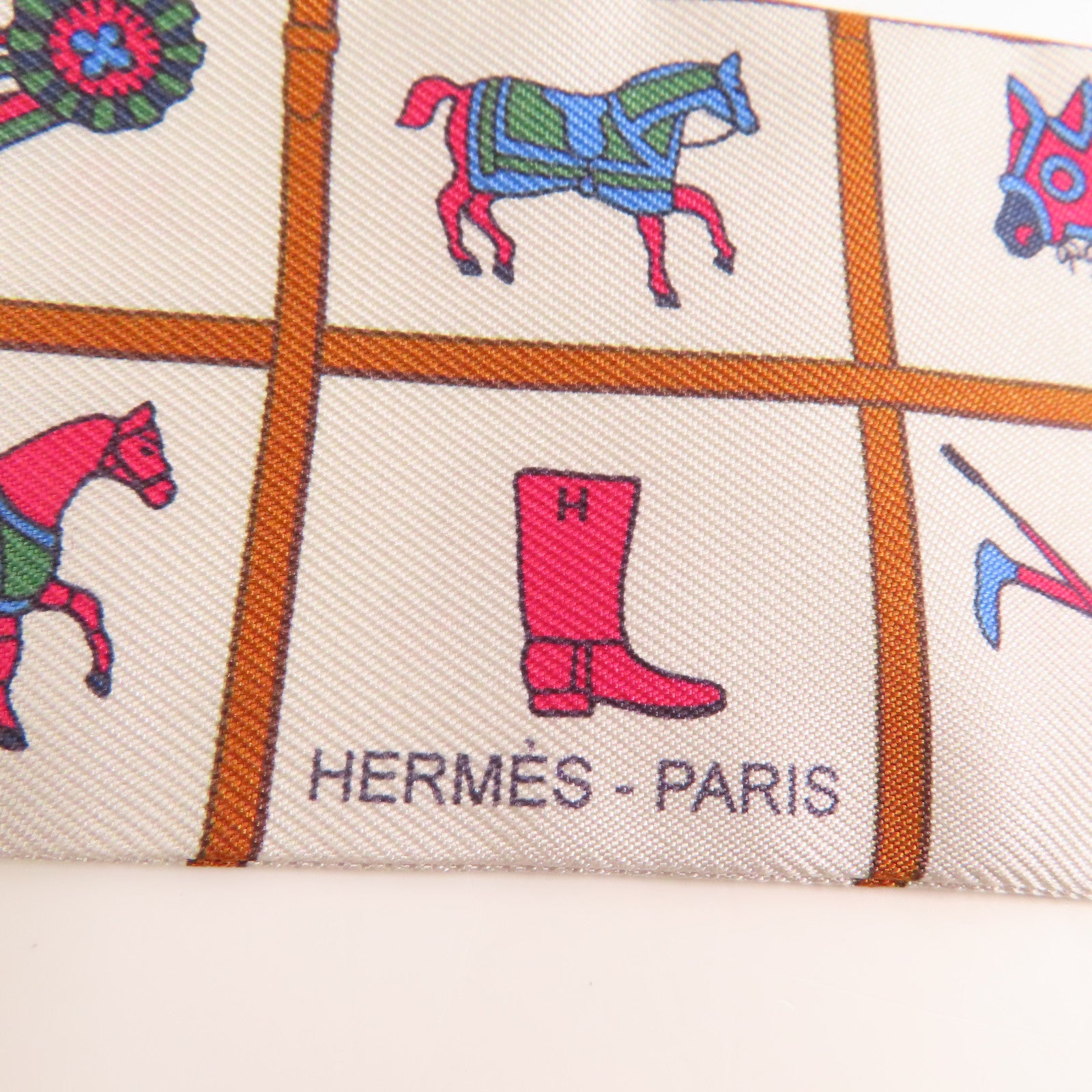 HERMES Twilly Scarf Scarves Silk Multicolor