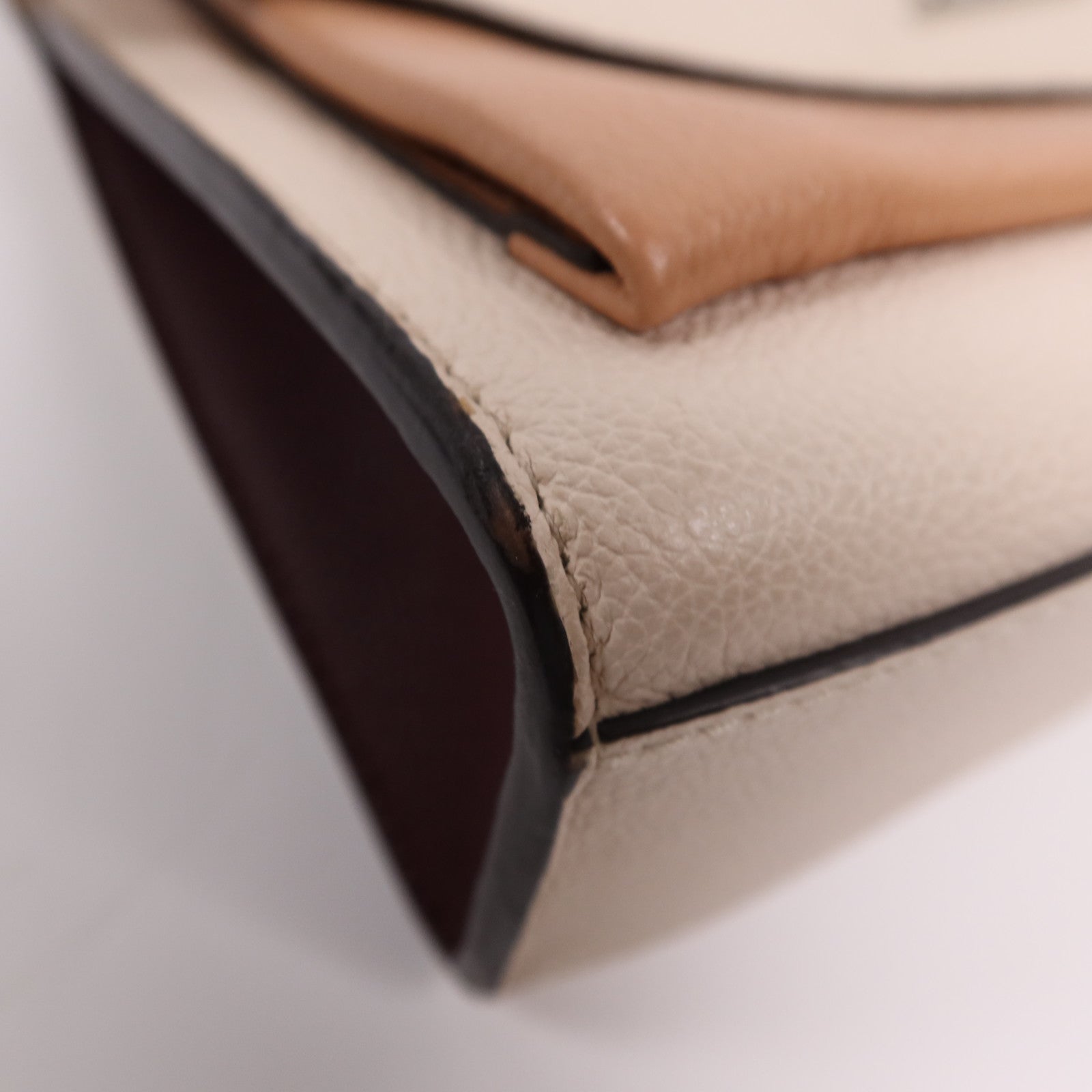 LOUIS VUITTON 牛皮皮革My Lock Me銀扣鏈帶肩背袋