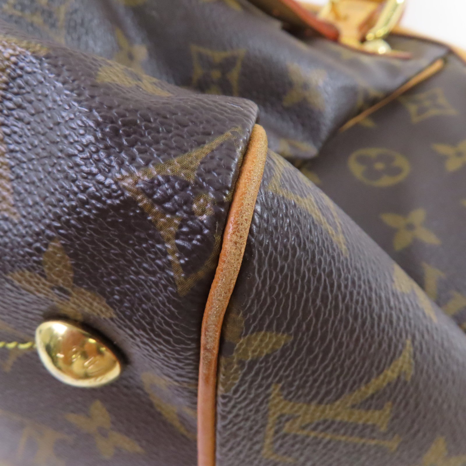 LOUIS VUITTON 【激減優惠】Monogram Tivoli GM Hand Bag金扣手挽袋啡色