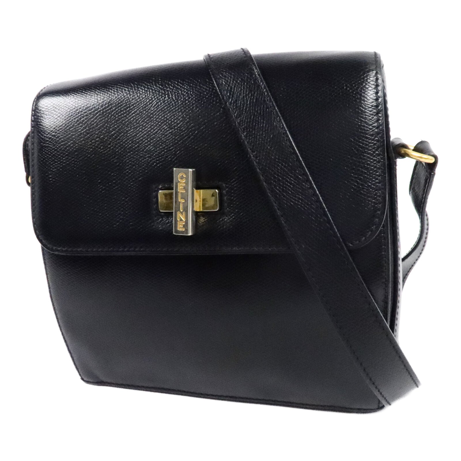 CELINE 牛皮皮革Vintage Shoulder Bag肩背袋