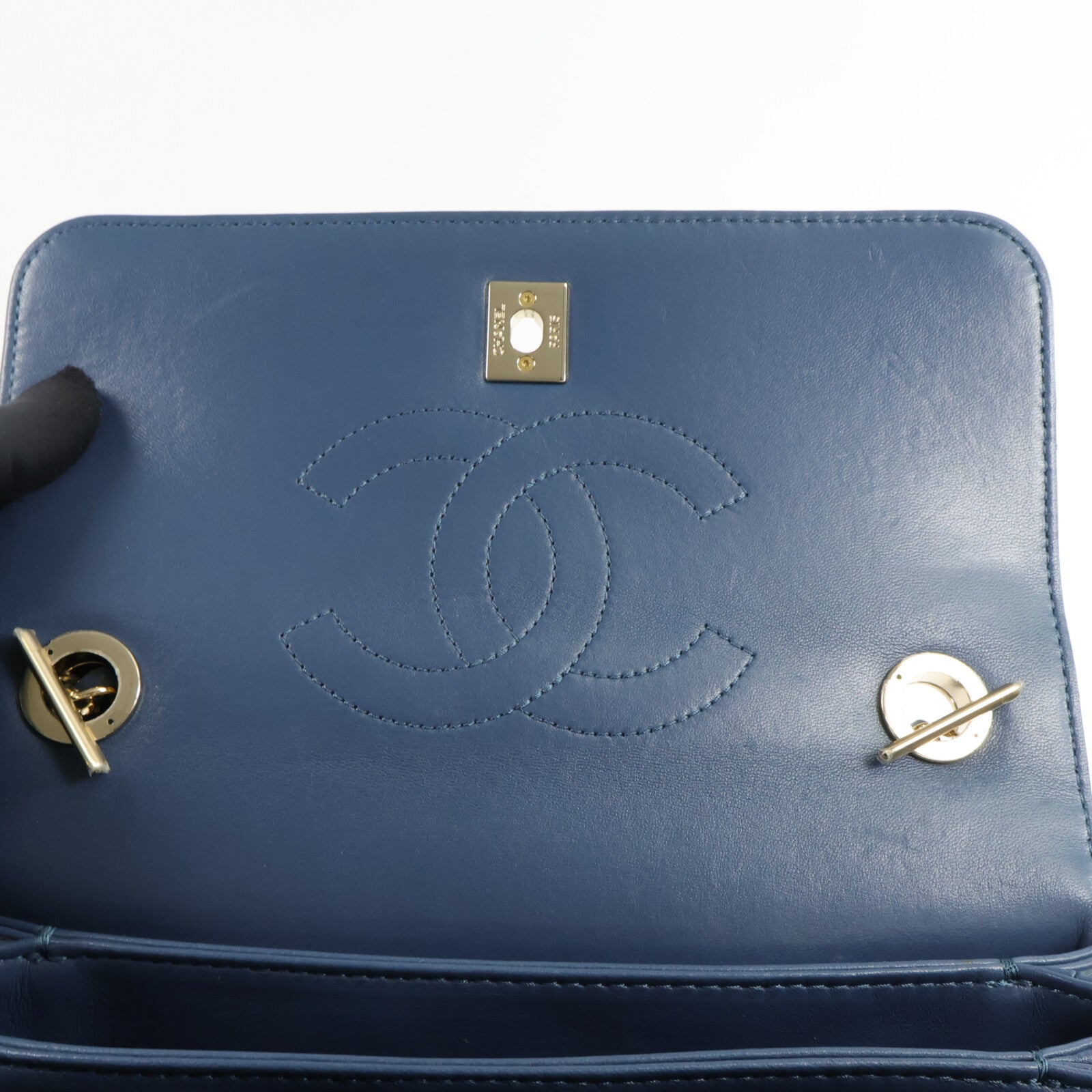CHANEL 羊皮皮革2 Way Shoulder Bag鏈帶手挽肩背兩用袋