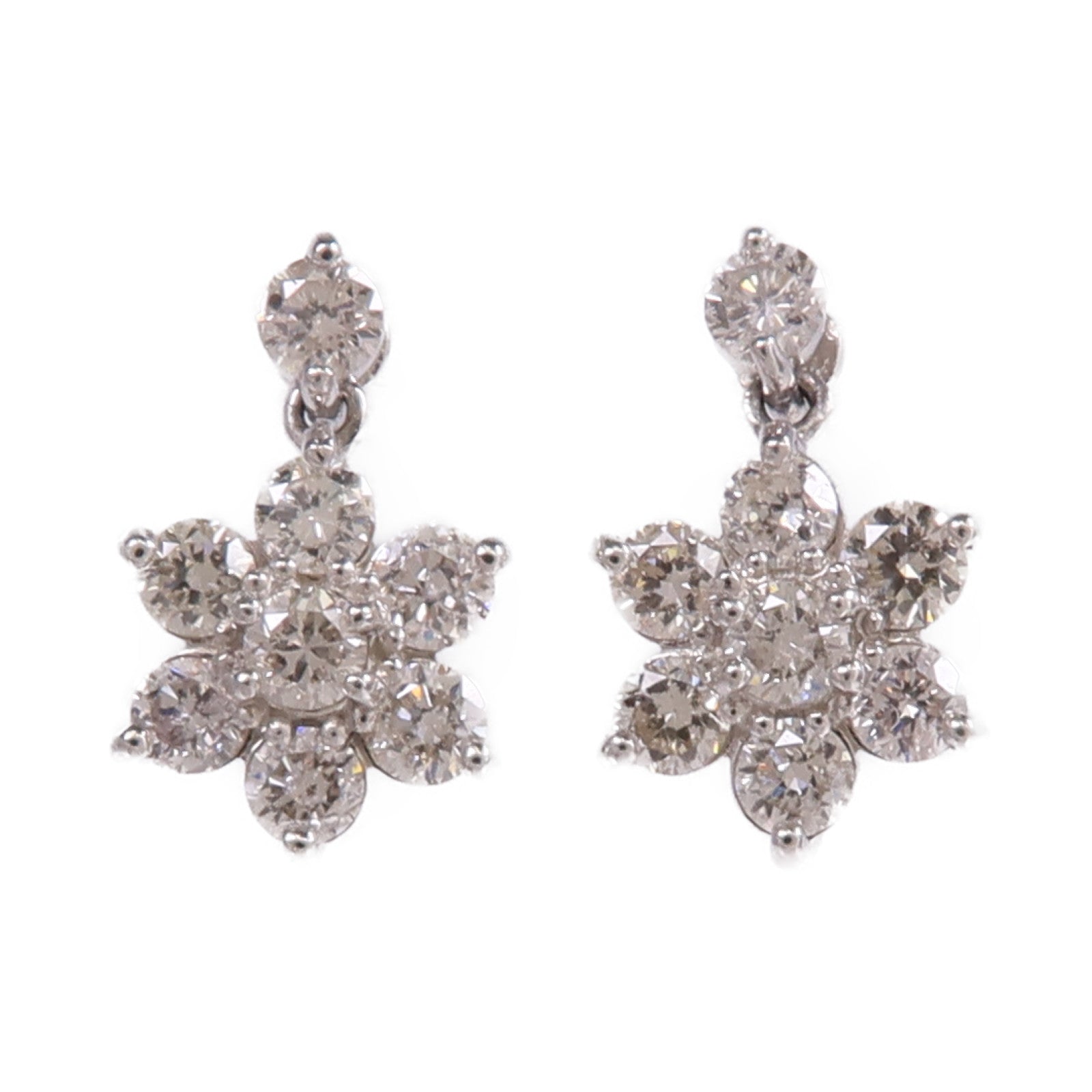 JEWELRY 【激減優惠】PT900/PT950鉑金/18K白金Diamond Earrings鑽石耳環