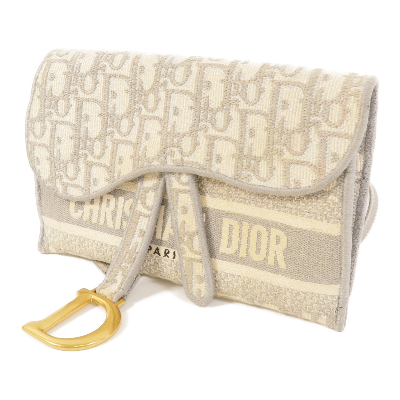 Dior 帆布Saddle Slim Pouch肩背袋