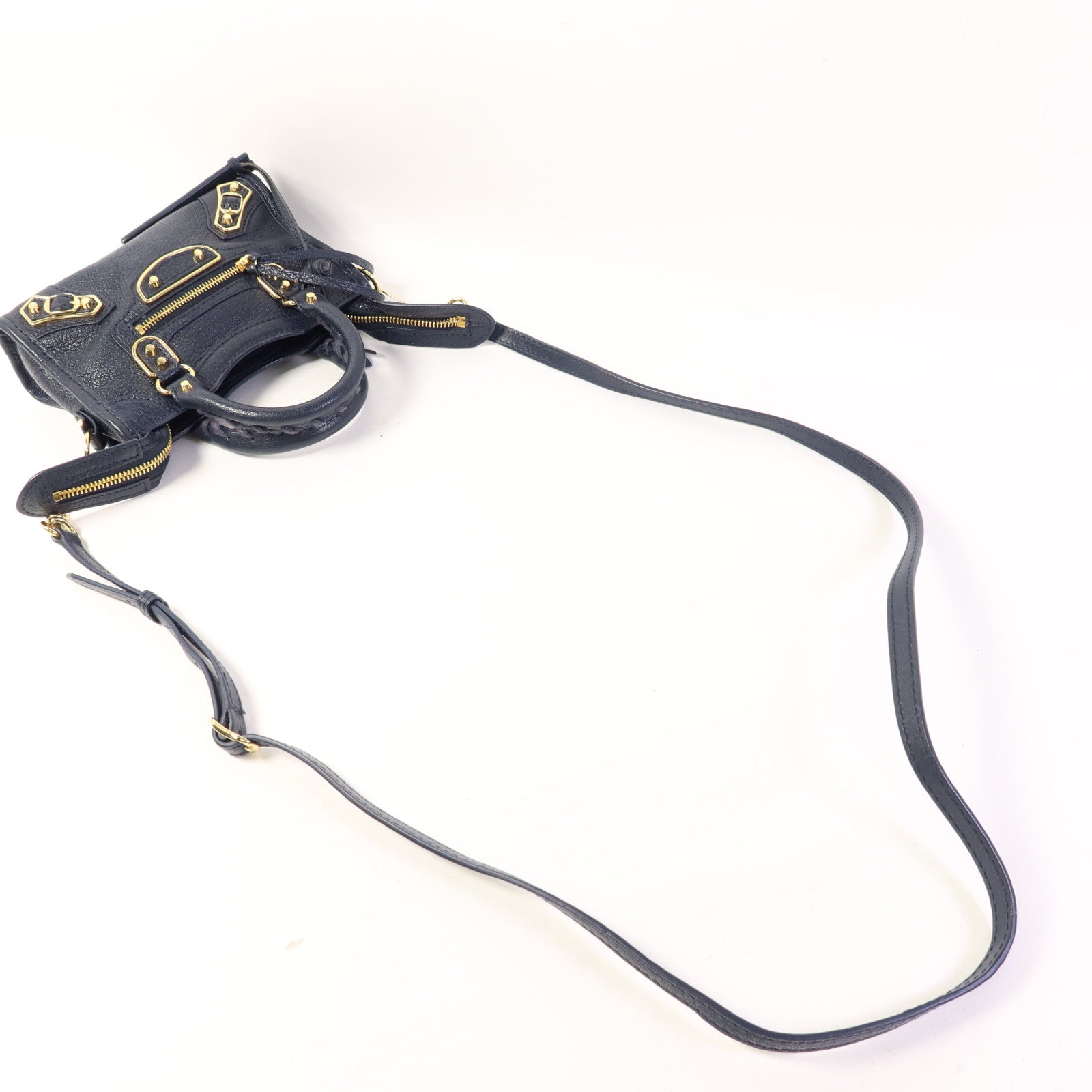 BALENCIAGA 牛皮皮革Nano City金扣手挽肩背兩用袋