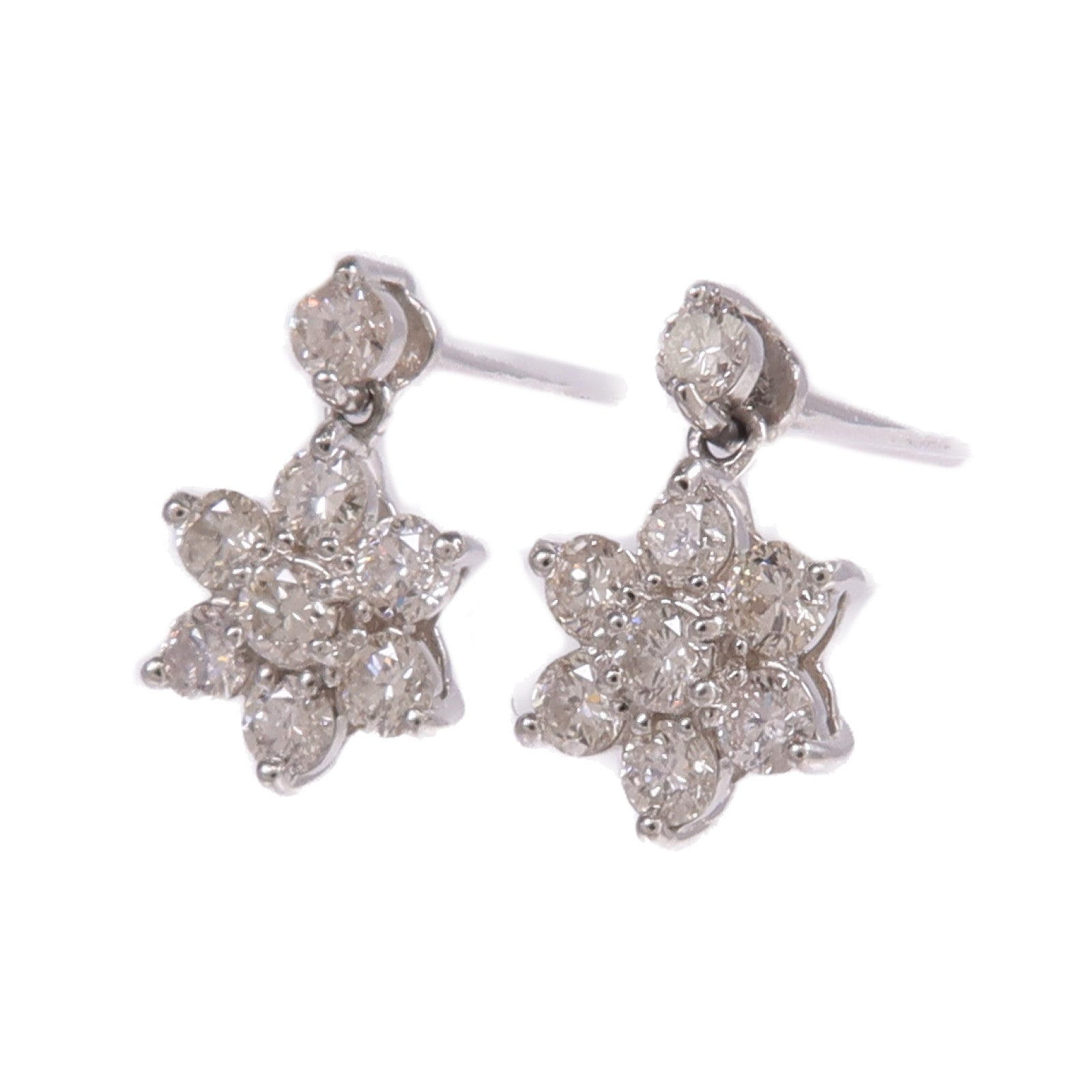 JEWELRY 【激減優惠】PT900/PT950鉑金/18K白金Diamond Earrings鑽石耳環