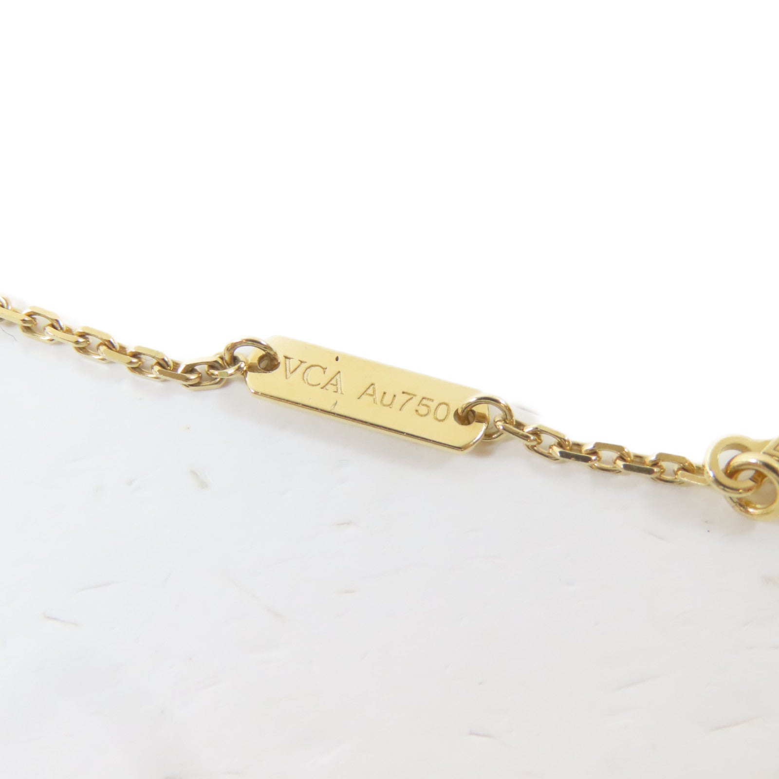 Van Cleef & Arpels 18K黃金Vintage Alhambra項鍊#42cm