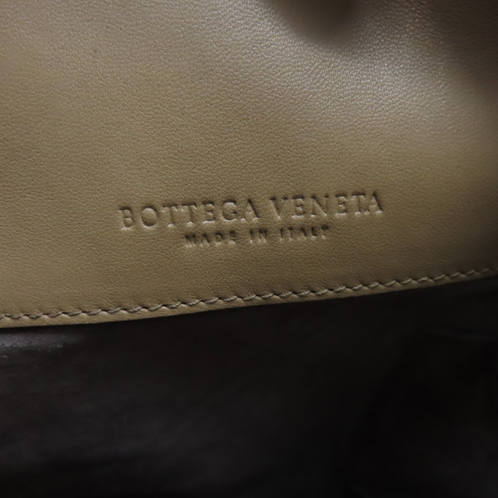 BOTTEGA VENETA 【激減優惠】織紋皮革Tote Bag肩背袋杏色