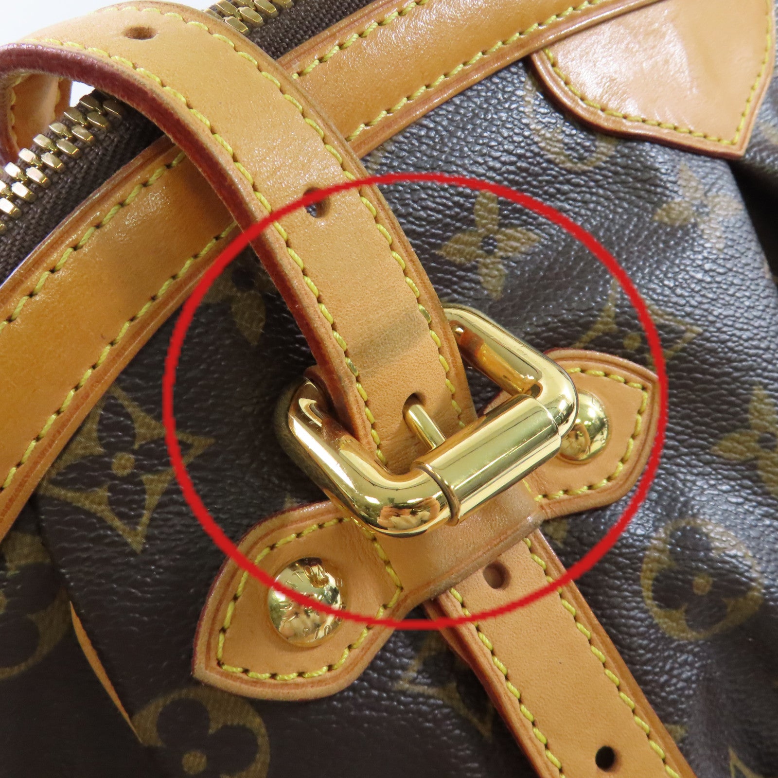 LOUIS VUITTON 【激減優惠】Monogram Tivoli GM Hand Bag金扣手挽袋啡色
