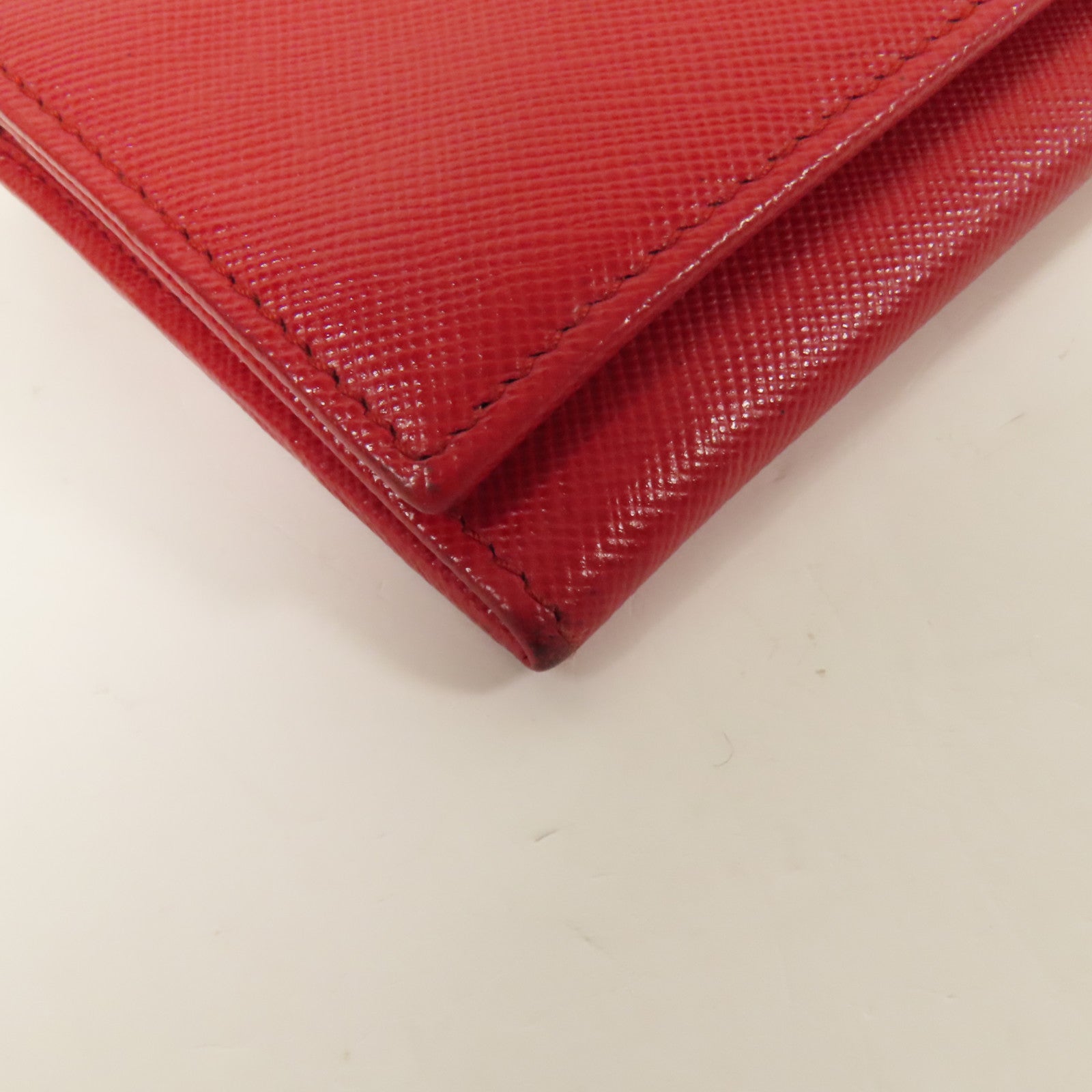 PRADA 【激減優惠】Saffiano皮革Long Wallet金扣長錢包
