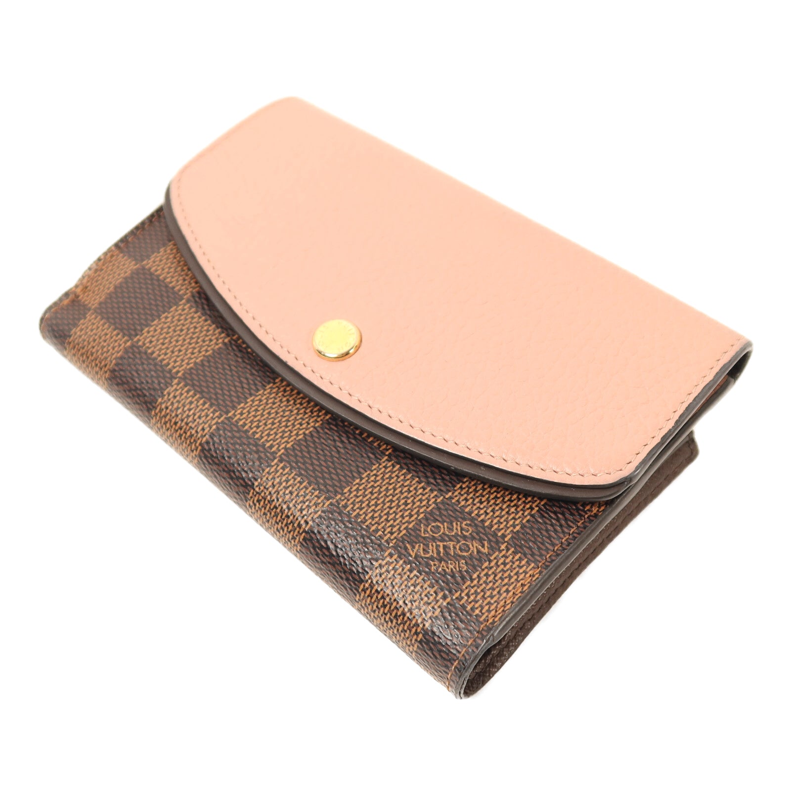 LOUIS VUITTON Damier Portefeuille Normandy Wallet金扣錢包