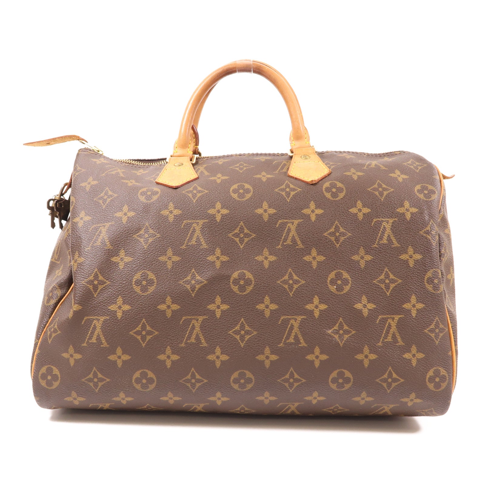 LOUIS VUITTON Monogram Speedy 35金扣手挽袋