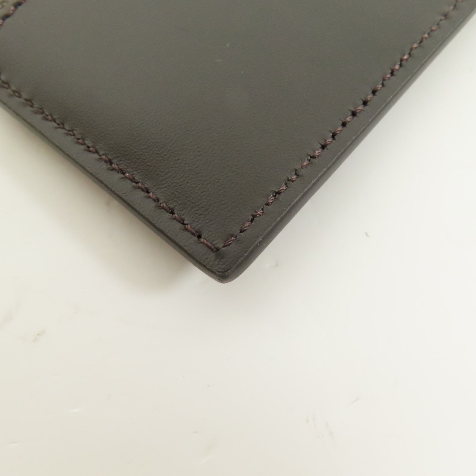 FENDI 【激減優惠】牛皮皮革/塗層帆布FF Squared Card Holder銀扣卡片套