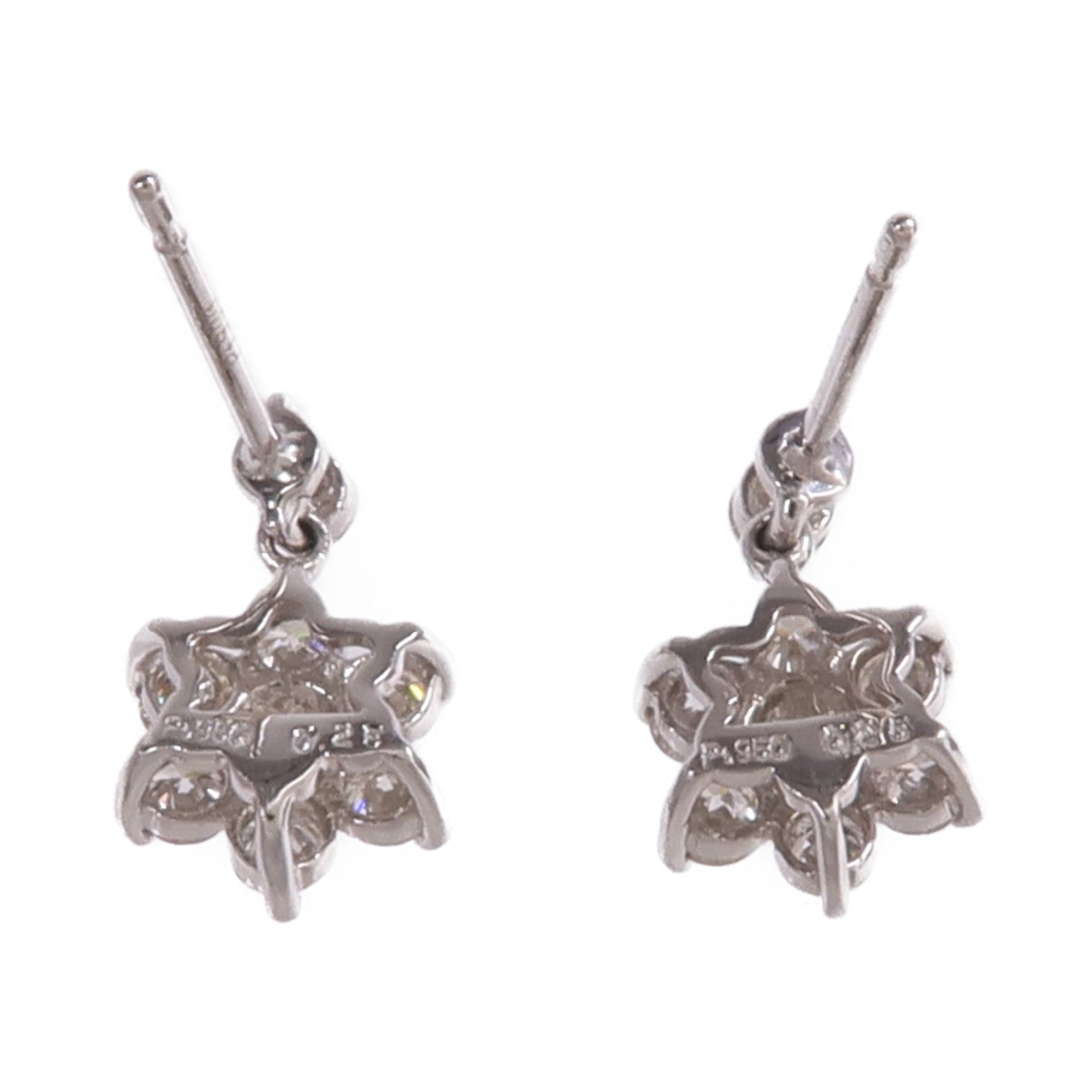 JEWELRY 【激減優惠】PT900/PT950鉑金/18K白金Diamond Earrings鑽石耳環