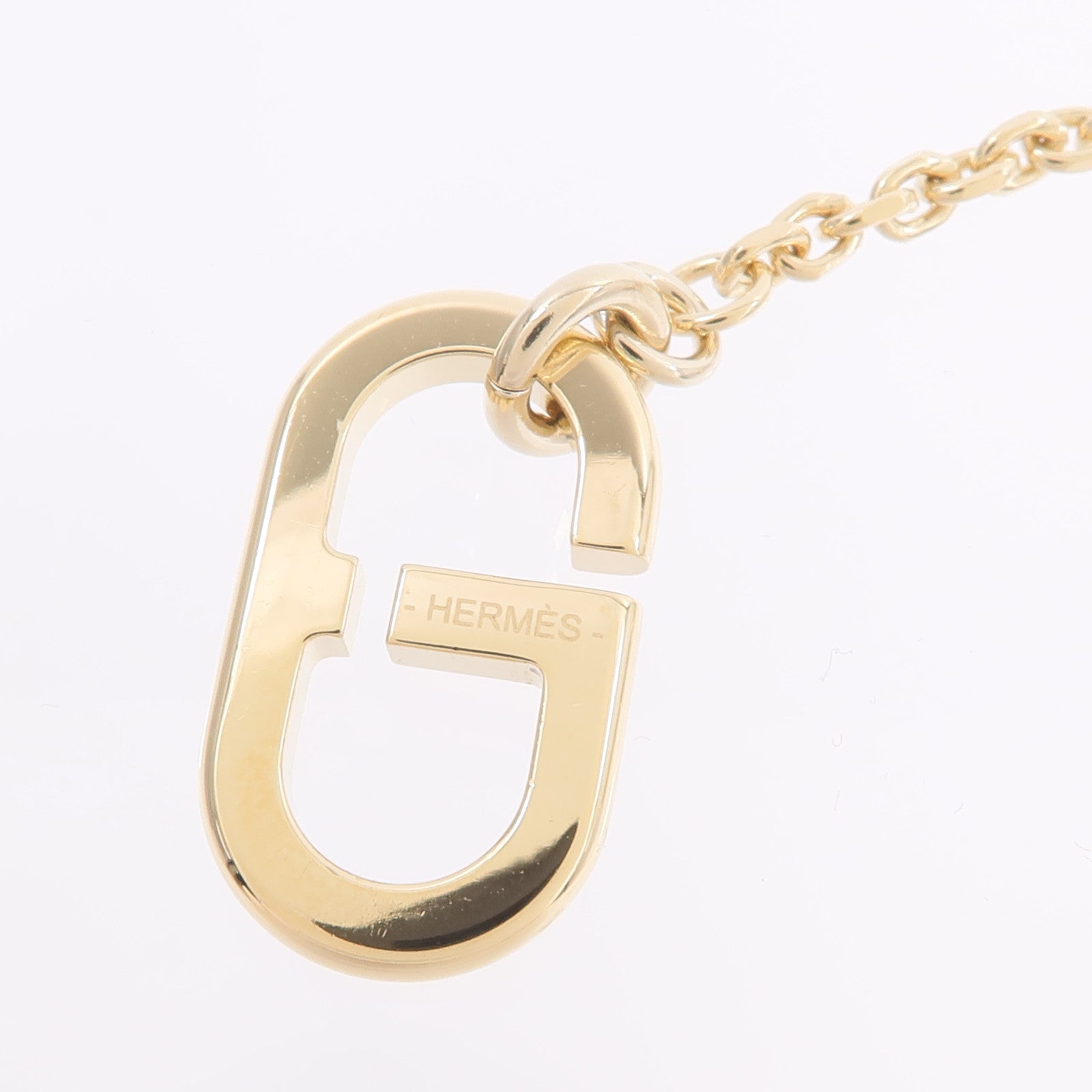 HERMES 牛角/金屬Sur Mer Necklace Small項鍊