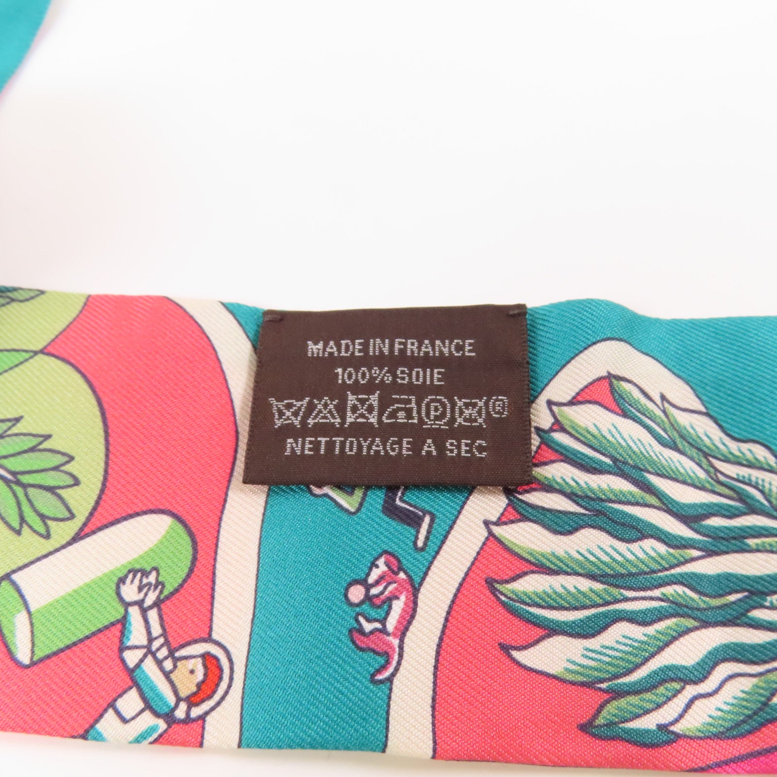 HERMES 絲質Twilly絲巾Multicolor