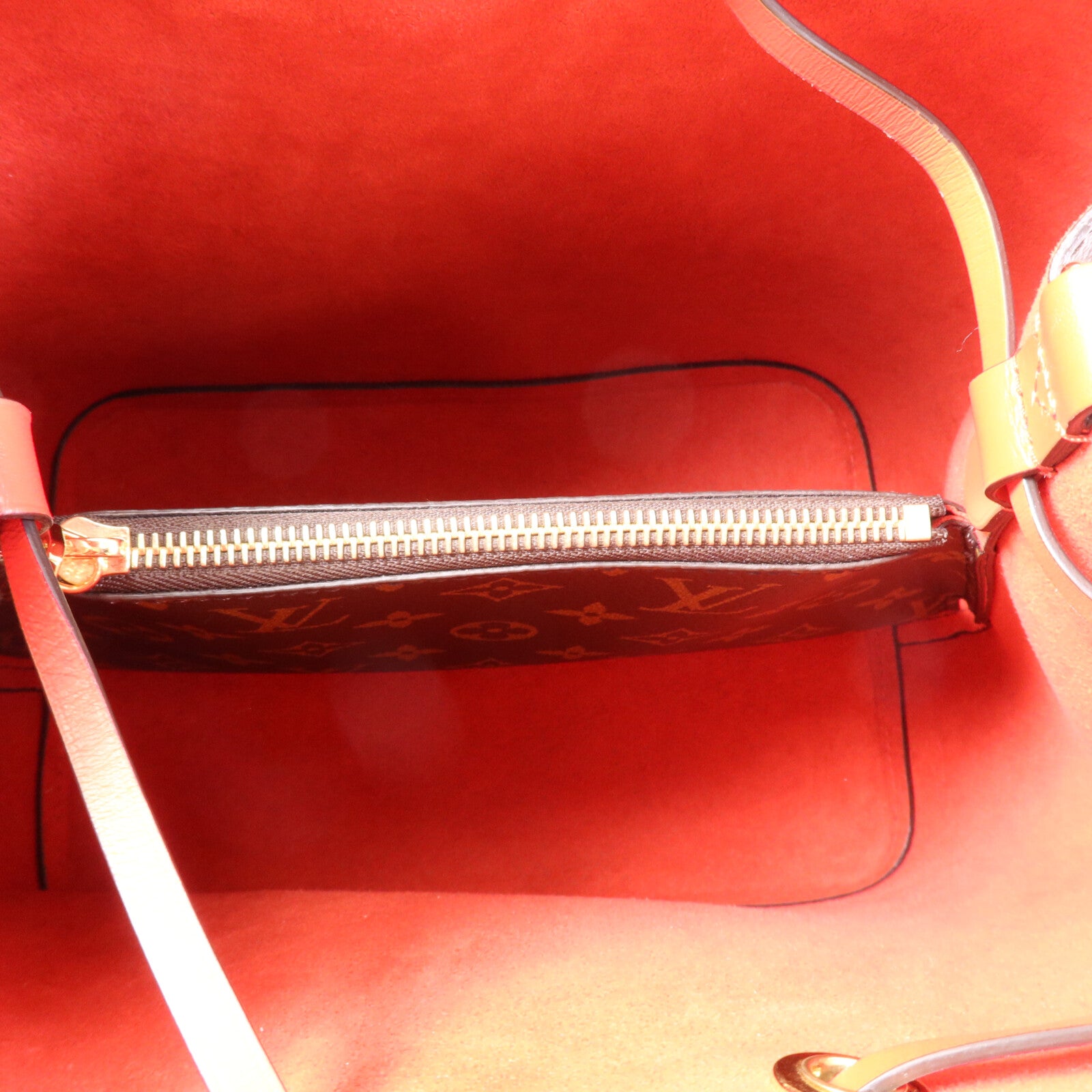 LOUIS VUITTON Monogram Neo Noe Bucket Bag金扣肩背袋Coquelicot