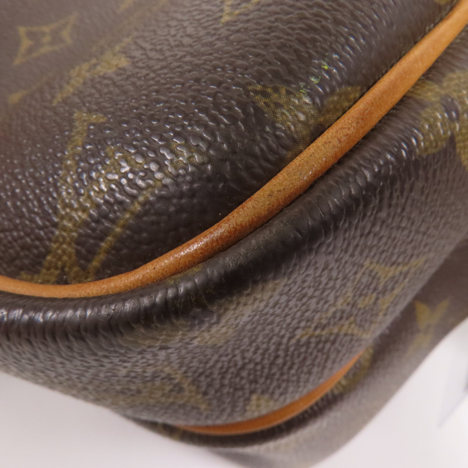 LOUIS VUITTON Monogram Reporter PM金扣肩背袋棕色