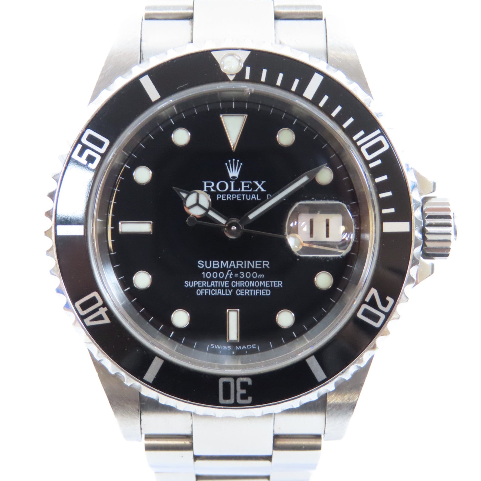 ROLEX 【激減優惠】Submariner Date不鏽鋼手錶自動機芯黑色